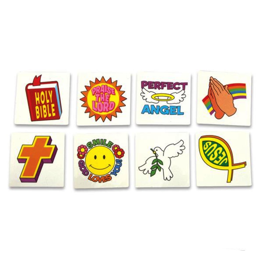 72 Pack Inspirational Christian Temporary Tattoos - Faith-Based Designs for Bible Study, Church Events & Spiritual Encouragement