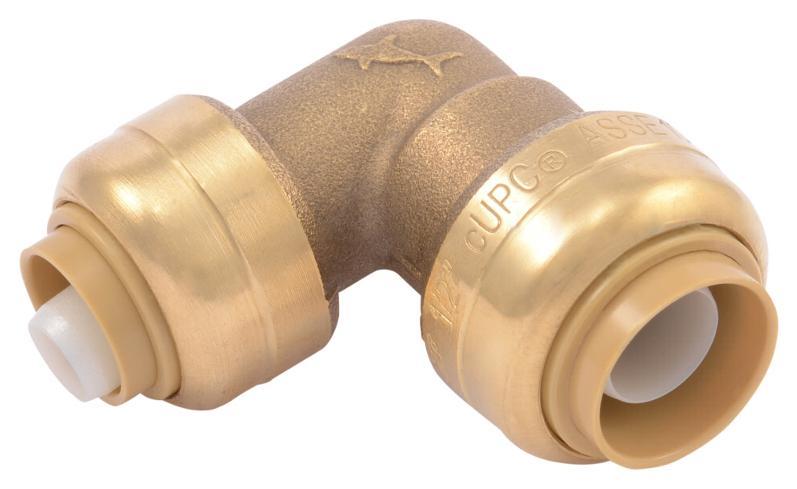 3/4 x 1/2 Inch Lead Free Brass Reducing Elbow Fitting - SharkBite U274LF - Perfect for Plumbing, Water Supply Lines, and DIY Home Repairs