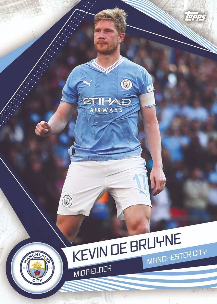 Official Topps Manchester City 23/24 Fan Set - Collectible Soccer Trading Cards for Premier League Fans - Perfect for Gifts, Display & Memorabilia Collections