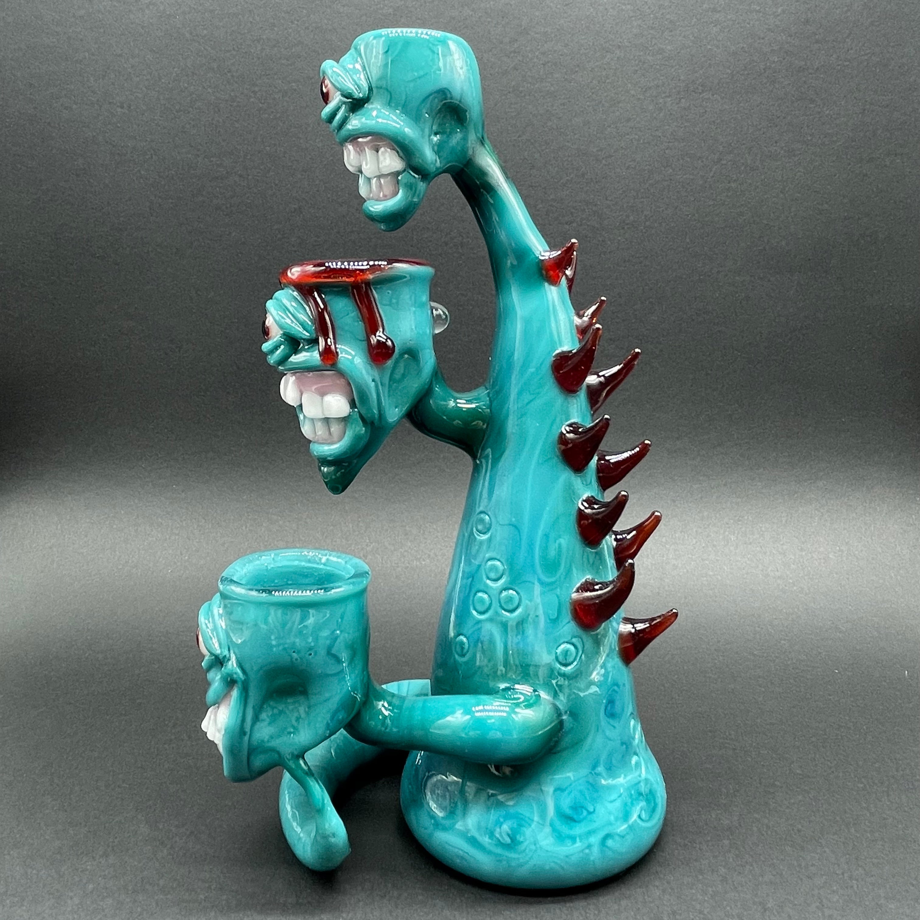3-Headed Downdraft Incense Burner for Aromatherapy, Meditation & Home Decor - Handcrafted Ceramic Backflow Burner with Relaxing Fragrance for Yoga, Spa & Spiritual Practices