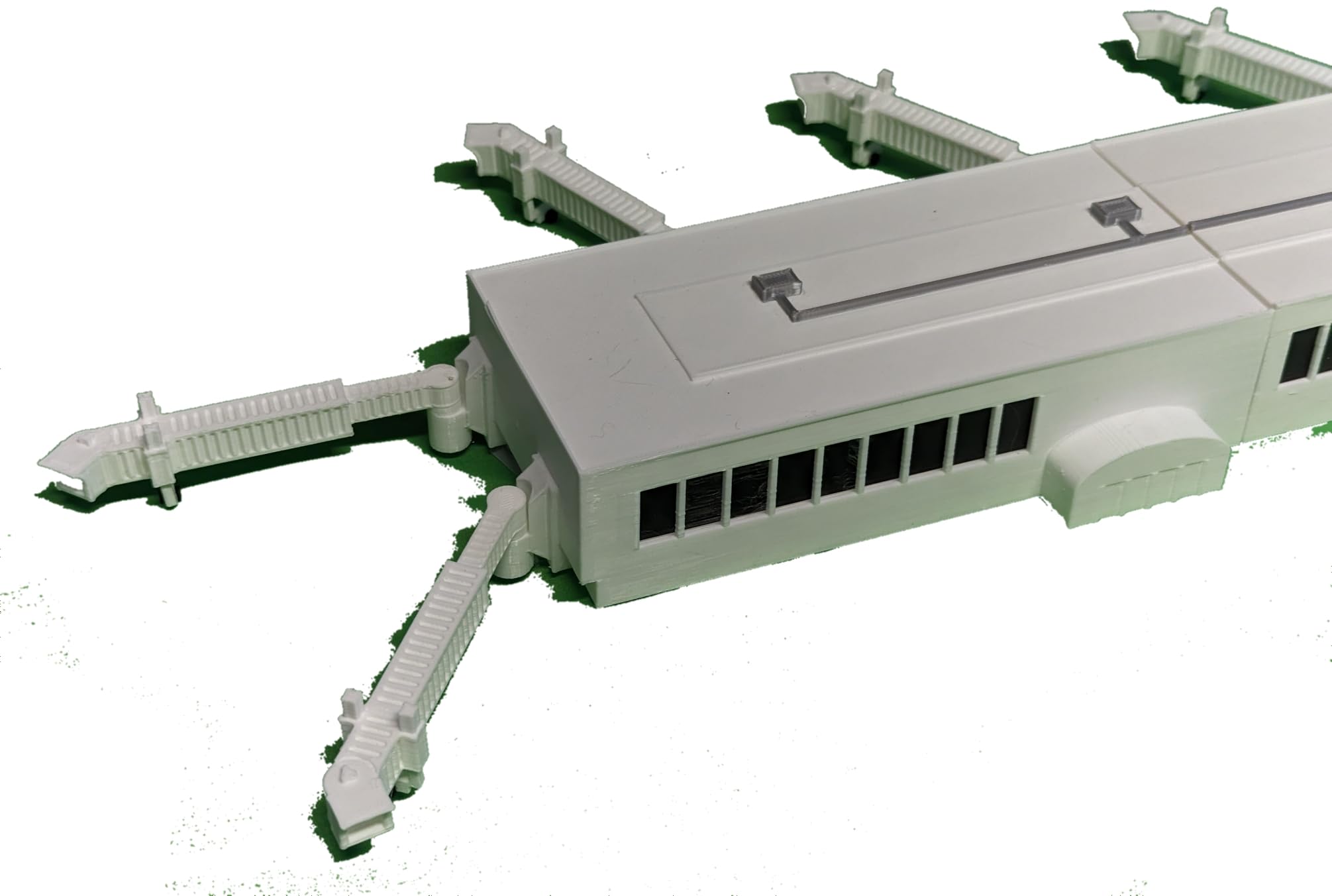 3D Printed Airport Terminal with Jet Bridges - Compatible with Daron Toy Jets | Realistic Model for Aviation Enthusiasts & Kids Playtime | Perfect for Dioramas, Collectors & Educational Scenes