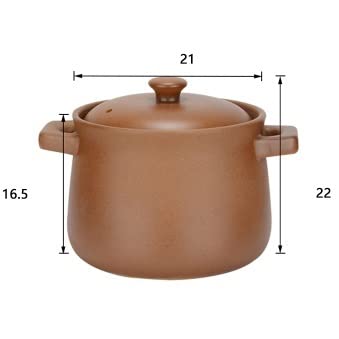 Premium Ceramic Crock Pot - 4.5L Slow Cooker for Soups, Stews & Casseroles | Durable Stoneware Cookware for Kitchen | Perfect for Family Dinners, Meal Prep & Holiday Cooking