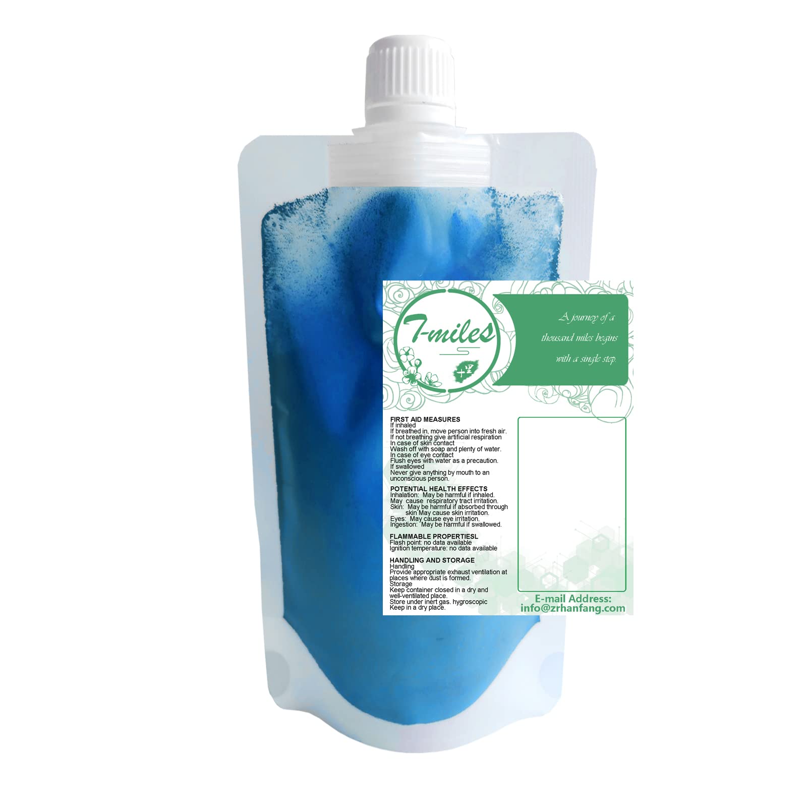 Premium Blue Iron Oxide Mineral Pigment - 100g Bag for Artistic Painting, Concrete, Clay, Lime, Plaster, Masonry & DIY Crafts | Vibrant Color for Home Decor, Cement Coloring & Art Projects