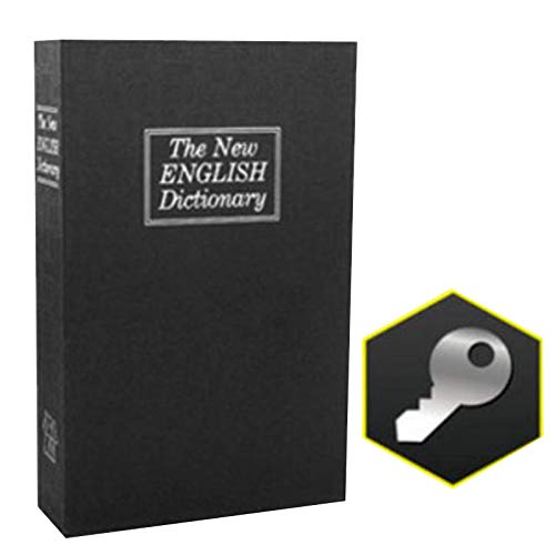 Meshin Secret Book Safe Box - Hidden Storage with Lock for Valuables & Personal Belongings | Simulation Book Design for Bedroom & Home Security | Perfect for Cash, Jewelry, Documents & Keepsakes