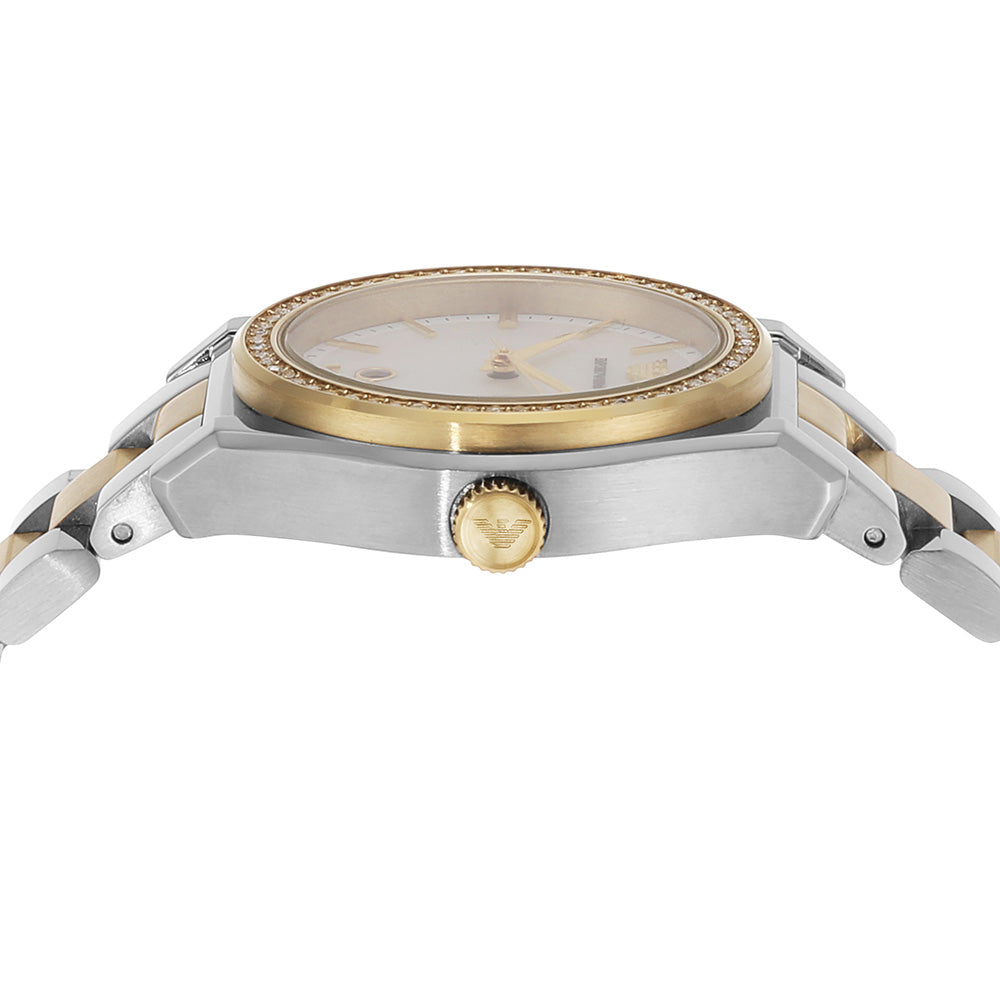 Emporio Armani AR11559 Federica Women's Watch - Luxury Stainless Steel Chronograph for Business & Formal Occasions