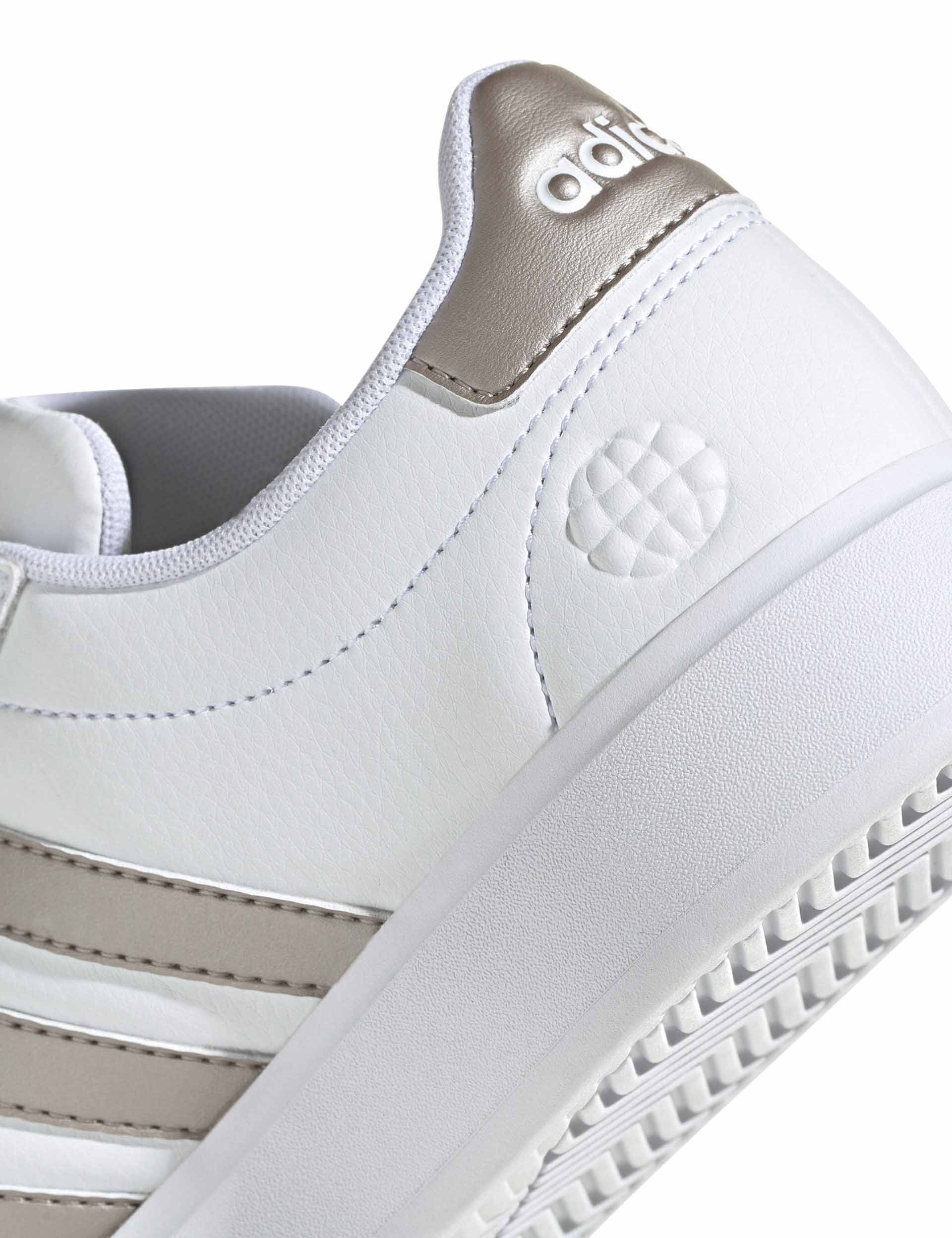 Adidas Grand Court 2.0 Sneakers - Cloud White/Platinum Metallic - Comfortable Tennis Shoes for Men & Women | Perfect for Casual Wear, Gym Workouts & Everyday Fashion