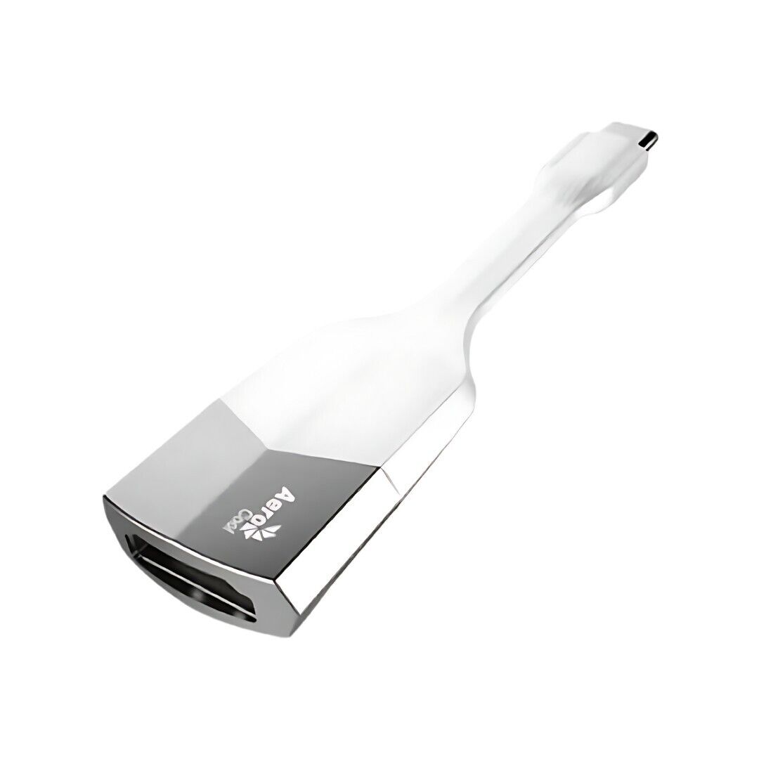 Premium AeroCool AV 027 USB C to HDMI 4K Adapter - White | High-Speed 4K@60Hz Video & Audio Transmission | Perfect for MacBook, iPad, Chromebook & Windows Laptops | Home Office & Entertainment Setup