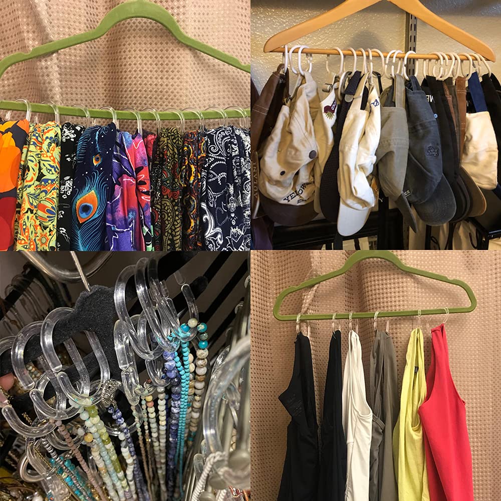 White Plastic Shower Curtain Hooks - 12 Pack Bathroom Shower Rod Rings with Rustproof Design for Window & Shower Curtains - Perfect for Bathroom, Dorm, RV and Apartment Decor