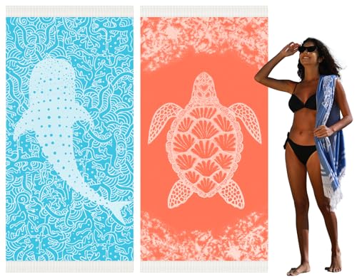 2 Pack Blue Whale Pink Turtle