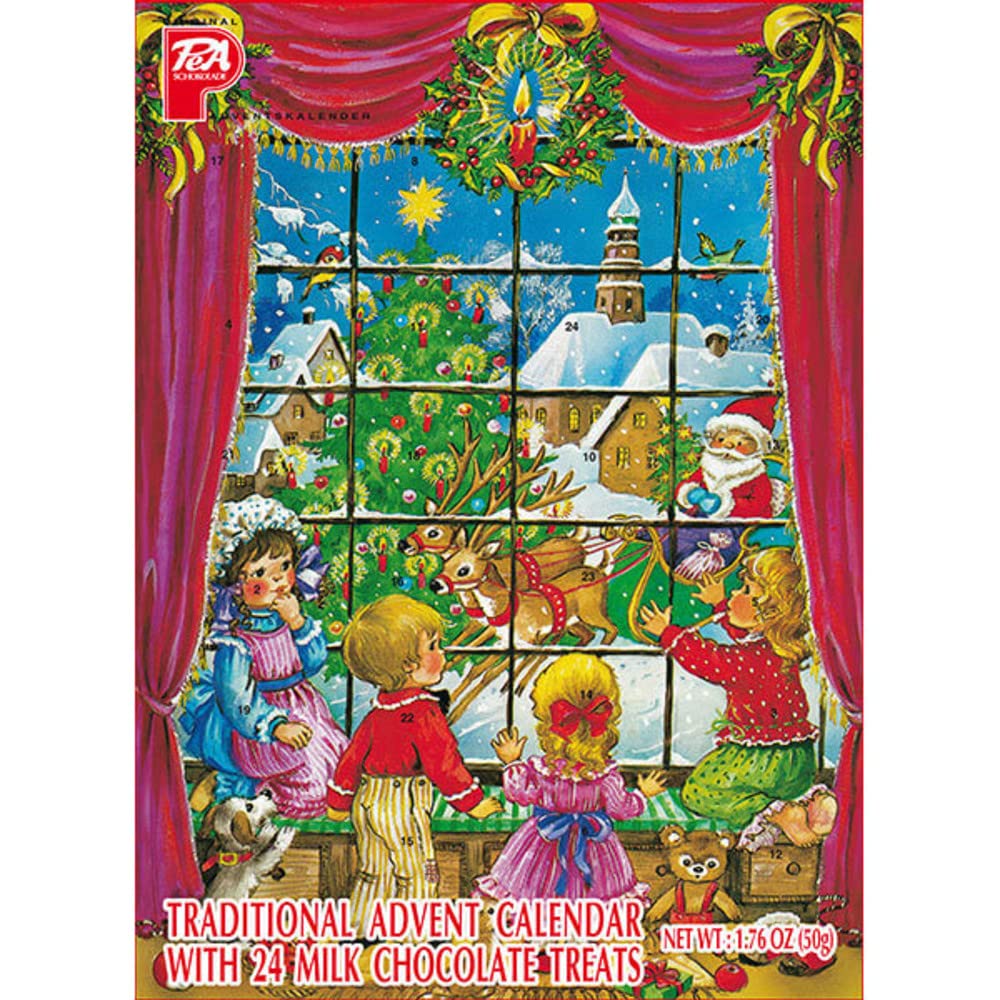 Premium German Chocolate Advent Calendar for Christmas - 24 Days Countdown, 75g by Windel - Perfect Holiday Gift for Family & Friends (Home, Office, Party Celebration)