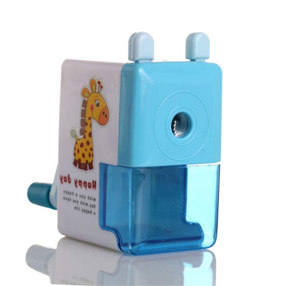 Cute Cartoon Cat & Elephant Pencil Sharpener - Hand Crank Manual Pen Cutter for Kids, School & Office Supplies - Perfect Gift for Students & Teachers - Fun Stationery for Classroom, Homework & Art Projects