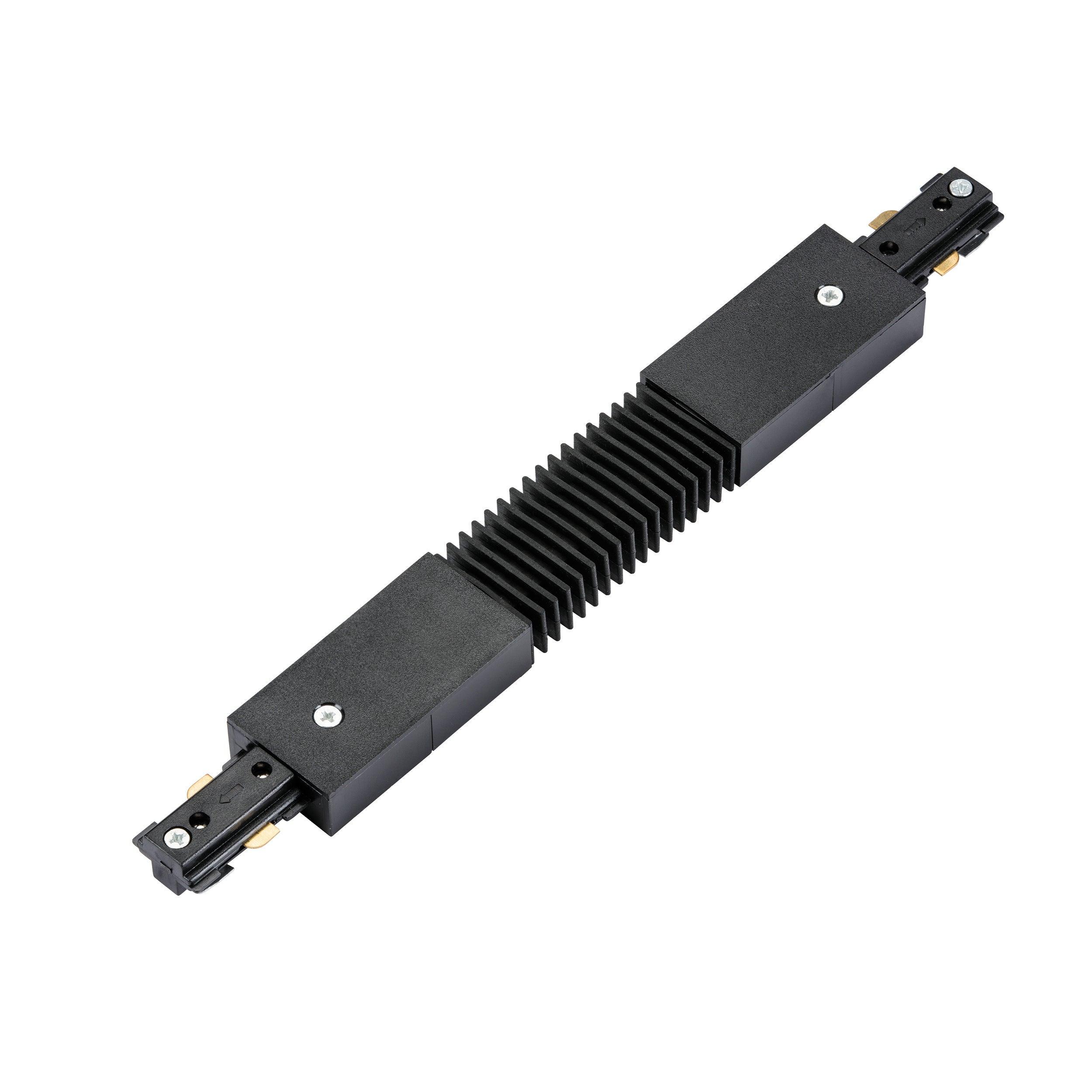 Black Track Flexible Connector - Durable & Adjustable for HVAC, Dryer Vents & Ductwork - Perfect for Home & Commercial Use