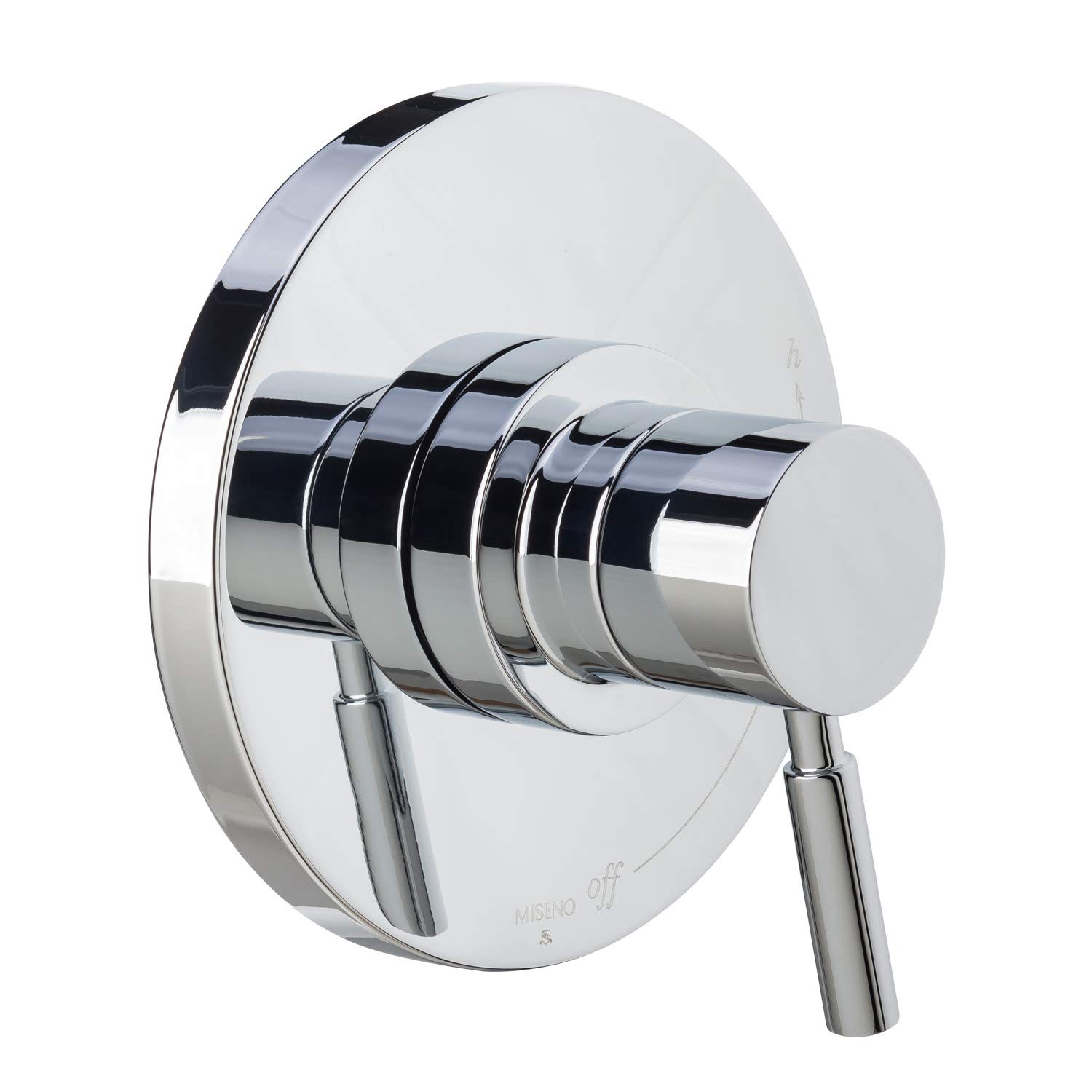 Miseno MS-550425-R-CP Mia Single Function Rain Shower Head Trim Package - Modern Bathroom Fixture for Spa-Like Shower Experience