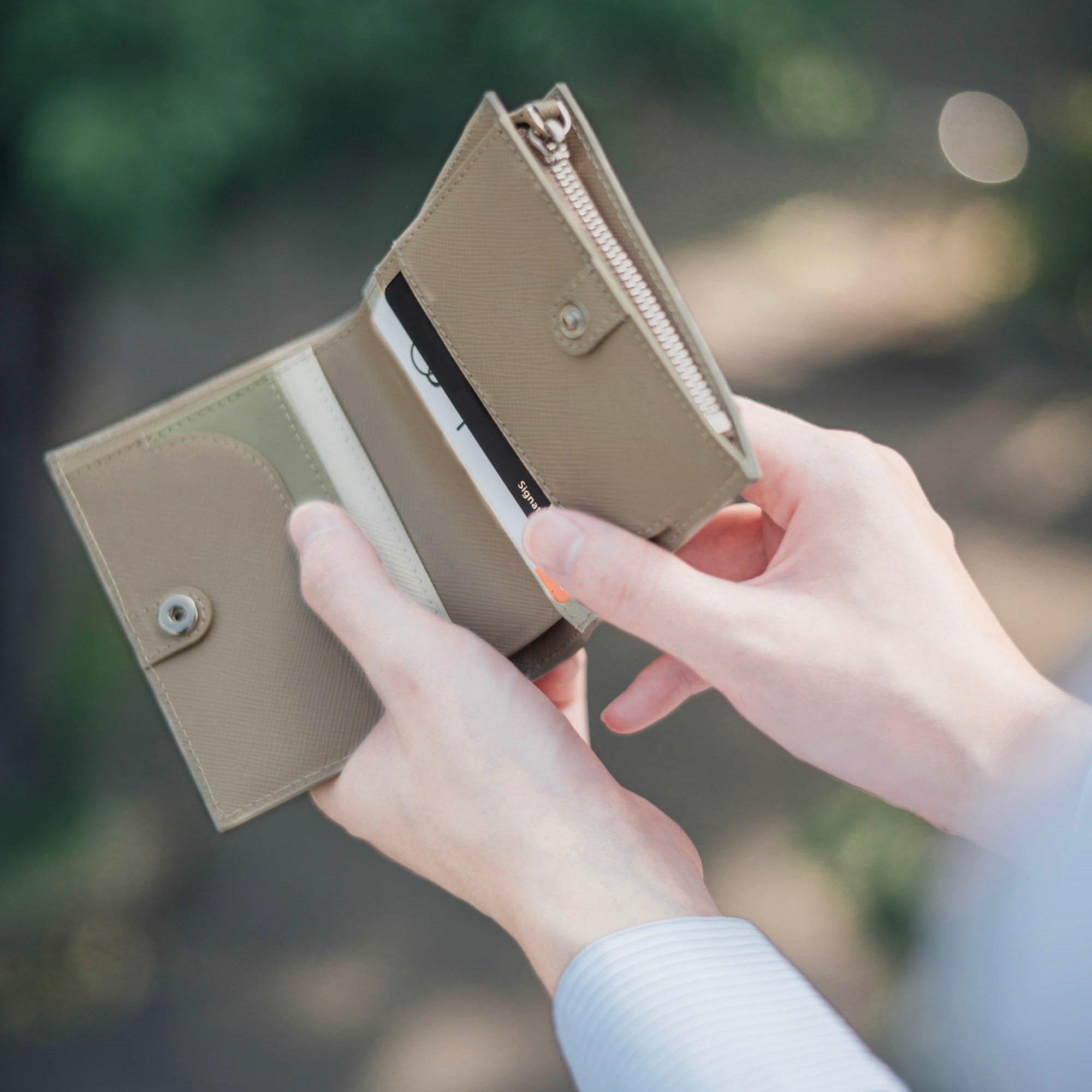 Mini Leather Wallet for Women - Slim RFID Blocking Bifold Wallet with Card Slots - Perfect for Travel, Everyday Use & Gift Giving