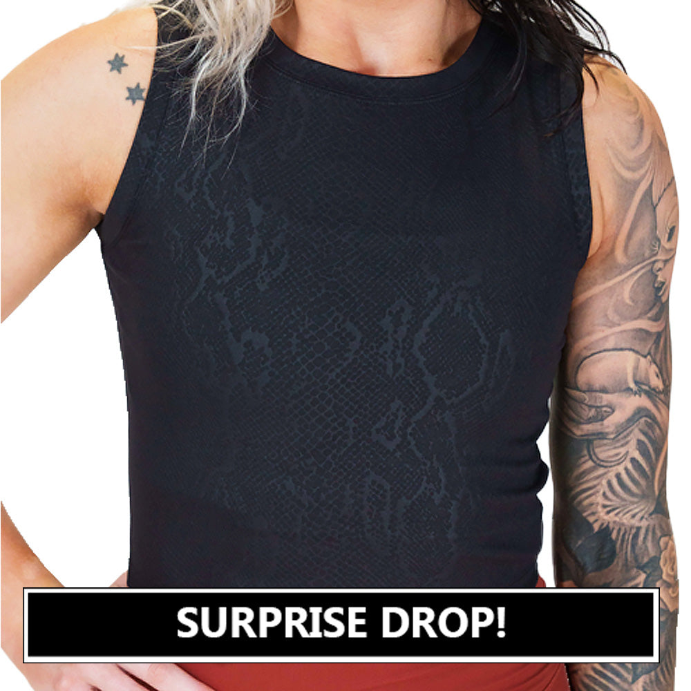 Fitted Crop Top for Women | Cold Blooded Style | Black Workout Shirt | Perfect for Yoga, Gym & Streetwear Fashion