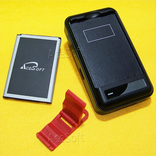 AceSoft 4000mAh High Capacity Portable Charger with USB/AC Charging & Folding Stand for Cricket LG G Stylo H634 - Perfect for Travel, Work, and Outdoor Adventures