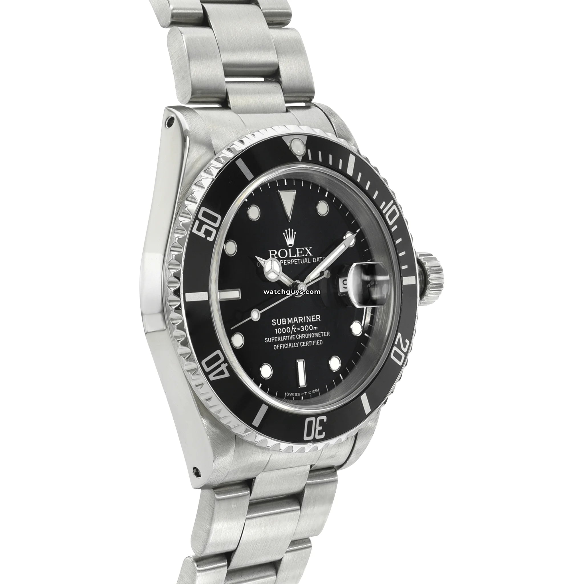 Original Rolex Submariner 16610 Men's Luxury Stainless Steel Dive Watch - Waterproof Professional Diving Timepiece for Swimming, Snorkeling & Everyday Wear