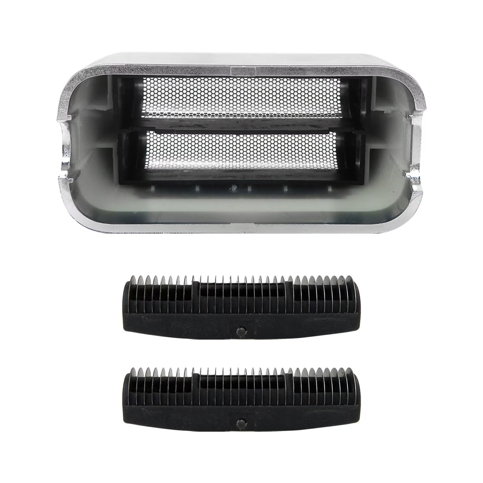 Premium Replacement Foil & Cutter Set for BaByliss PRO FXFS2 Double Foil Shaver - Silver | Compatible with BaByliss PRO Series | Smooth Shaving for Men's Facial & Body Grooming