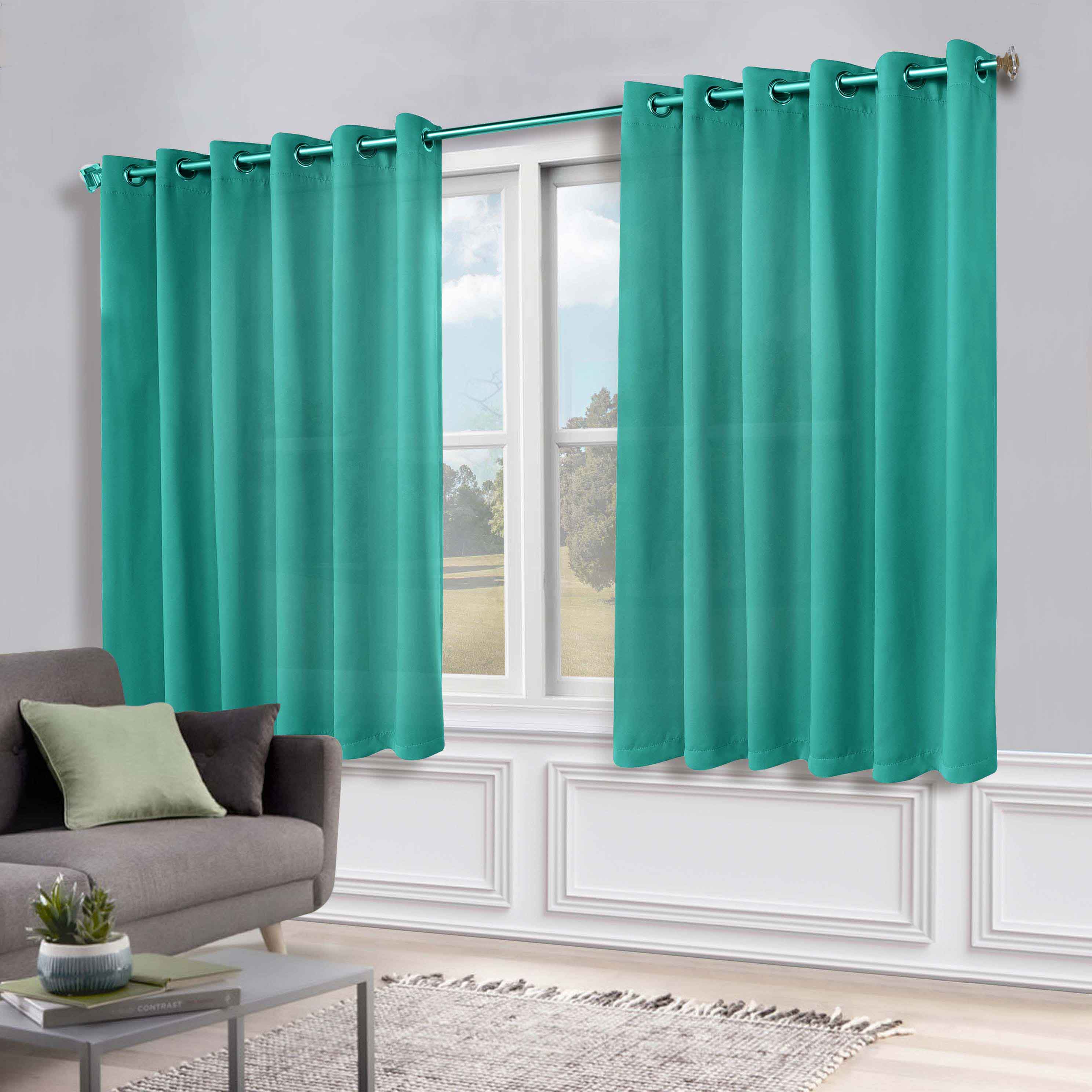 Machine Washable Blackout Curtains Set of 2 - Solid Color Room Darkening Window Treatments for Bedroom & Nursery - Blocks Light & Noise for Better Sleep