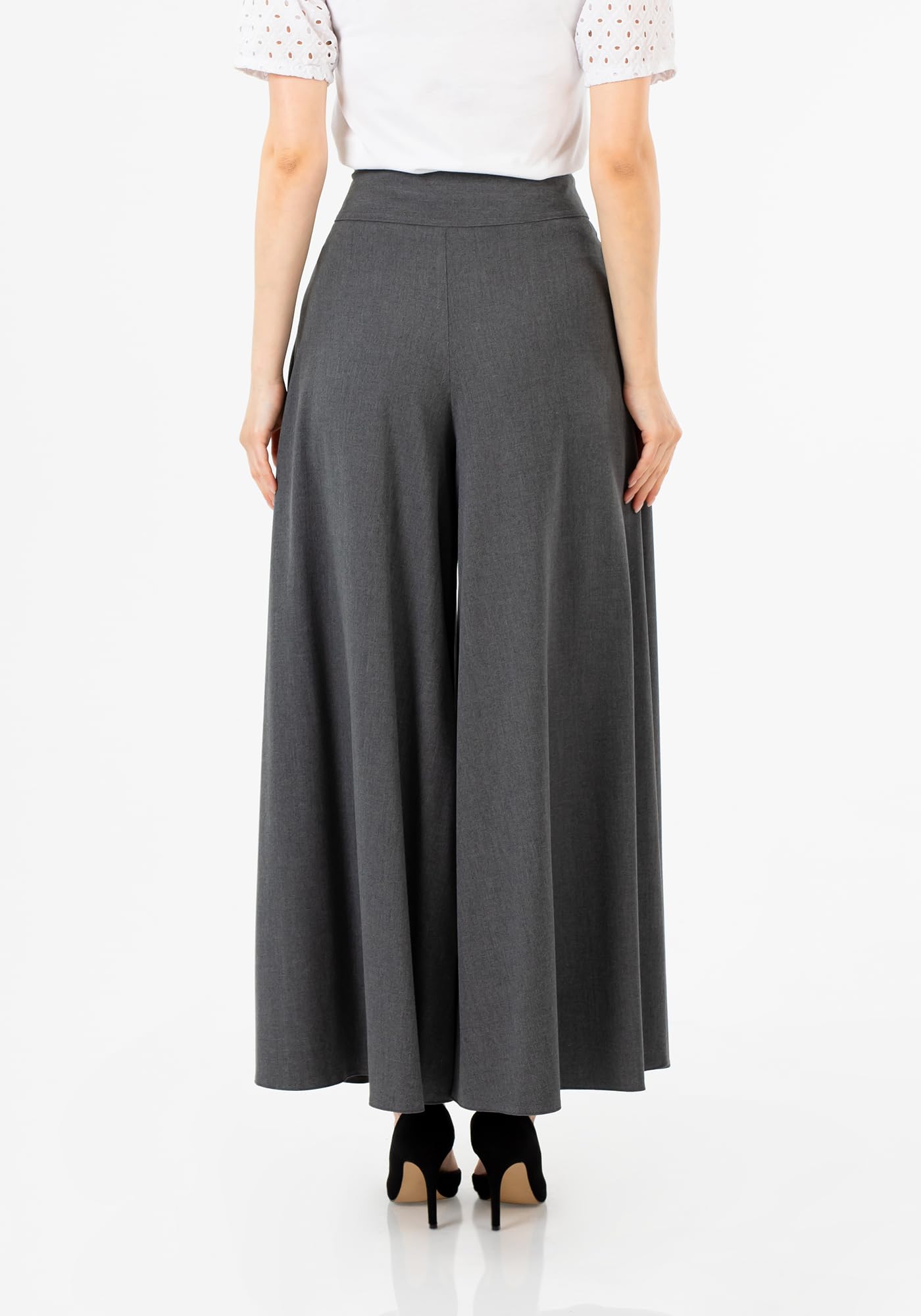 **G-Line Women's Flowy Wide Leg High Waist Pants - Lightweight, Breathable & Comfortable Trousers for Casual, Business & Travel**