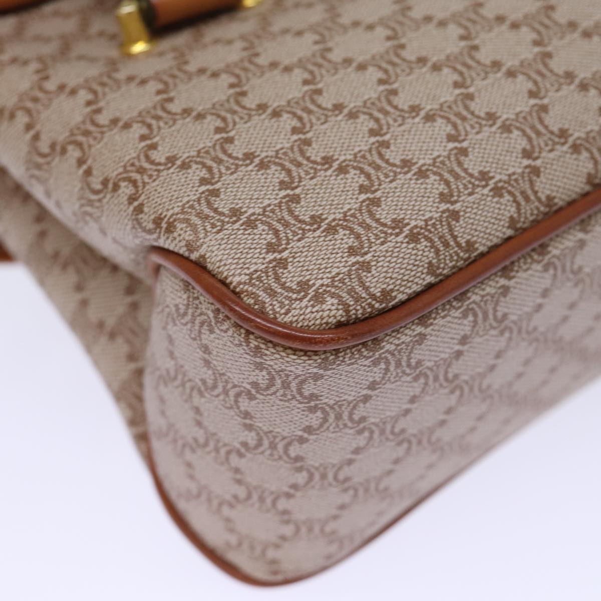 Stylish Beige Coated Canvas Handbag - Classic Design Women's Shoulder Bag for Work, Travel & Everyday Use