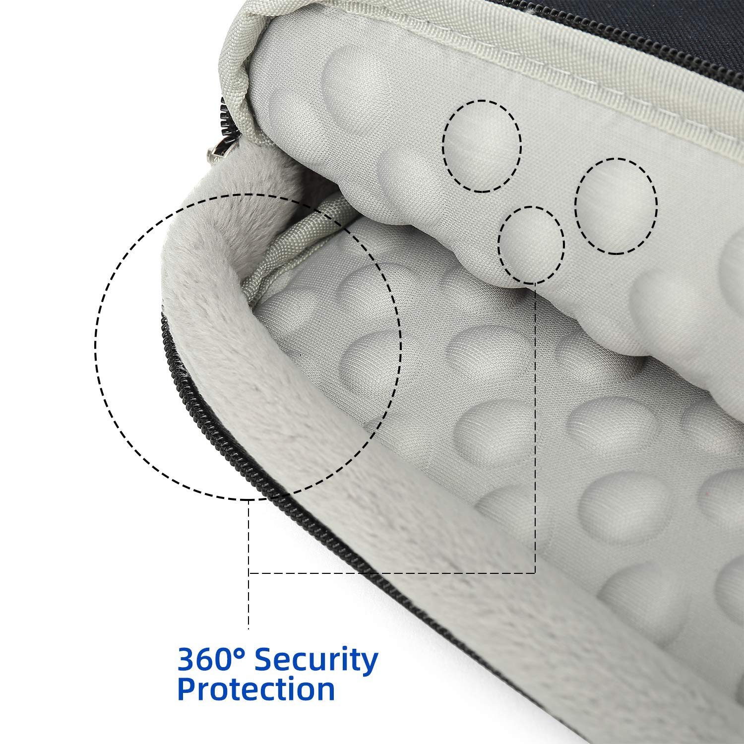 360° Protective 15-16 Inch Laptop Sleeve Case for MacBook Pro 15.4 (2012-2016) & MacBook Pro 16 | Water Resistant Notebook Bag with Shockproof Padding | Perfect for Travel, Office & School Use - Gray