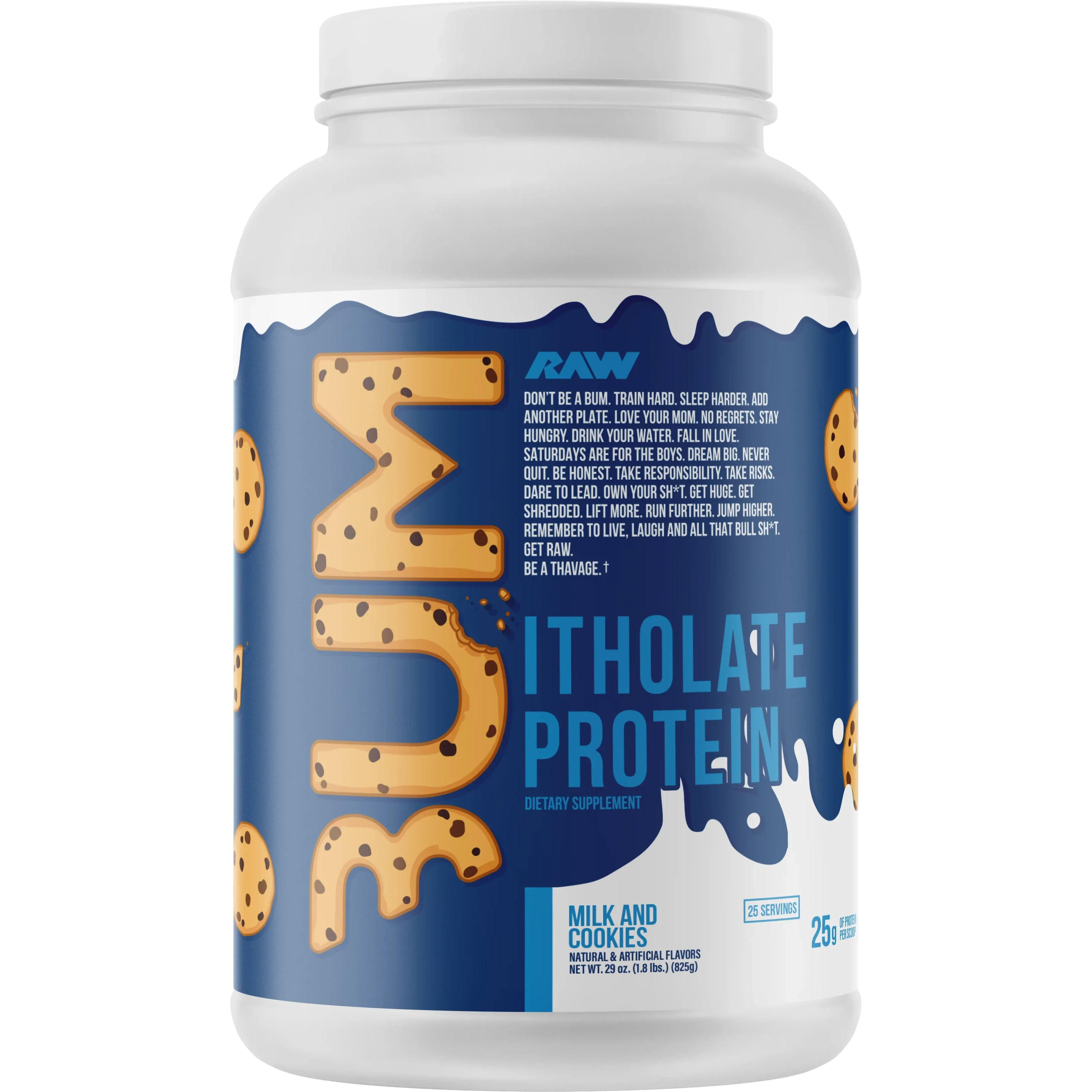 CBUM Itholate Protein Powder by RAW Nutrition - Premium Whey Isolate for Muscle Recovery & Growth - Ideal for Post-Workout, Gym, Fitness & Bodybuilding