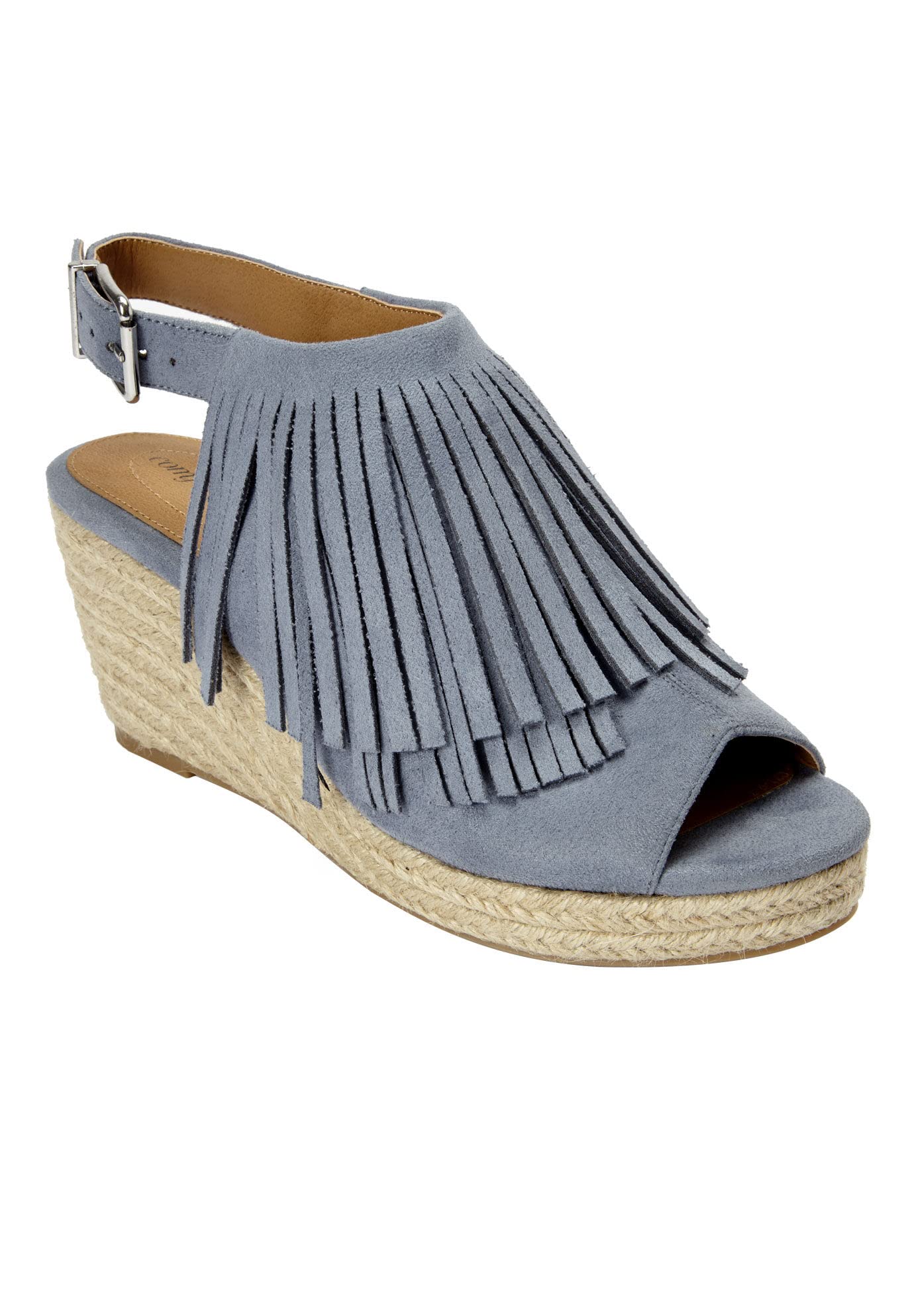 Comfortview Women's Wide Width The Diane Espadrille - Comfortable Casual Shoes for Walking, Travel & Summer Outfits