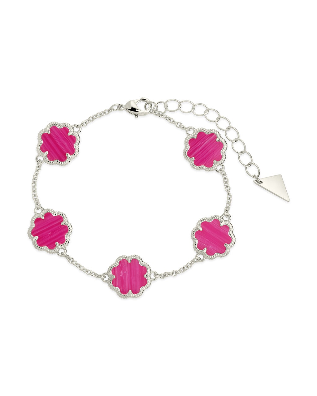 Rose Petal Station Bracelet for Women - Dainty Floral Charm Adjustable Bangle for Everyday Wear, Gift for Her, Wedding, Anniversary & Special Occasions