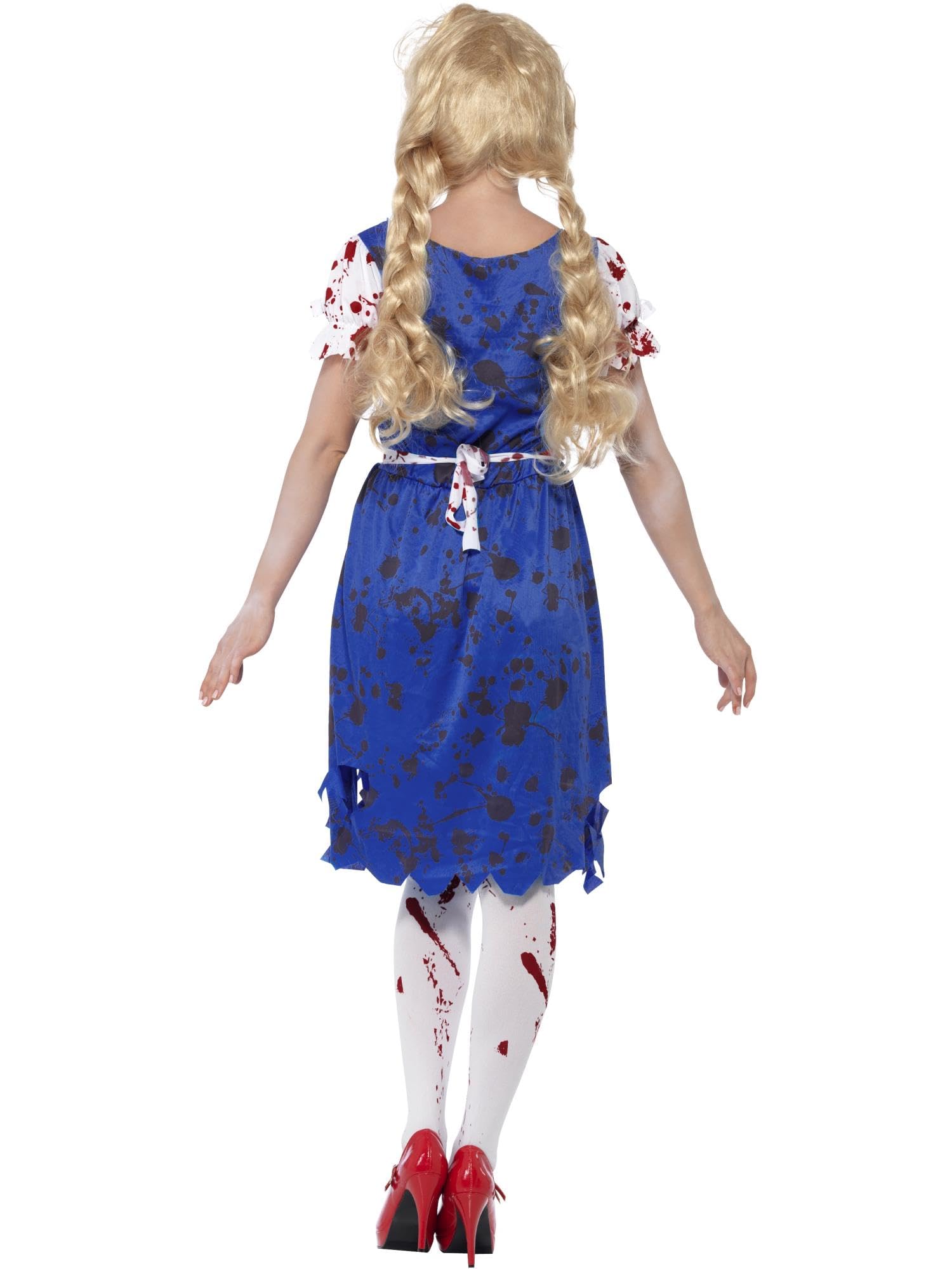 Smiffys Women's Zombie Bavarian Costume Dress - Halloween Party Outfit for Adults, Cosplay & Themed Events (Multi, Large)
