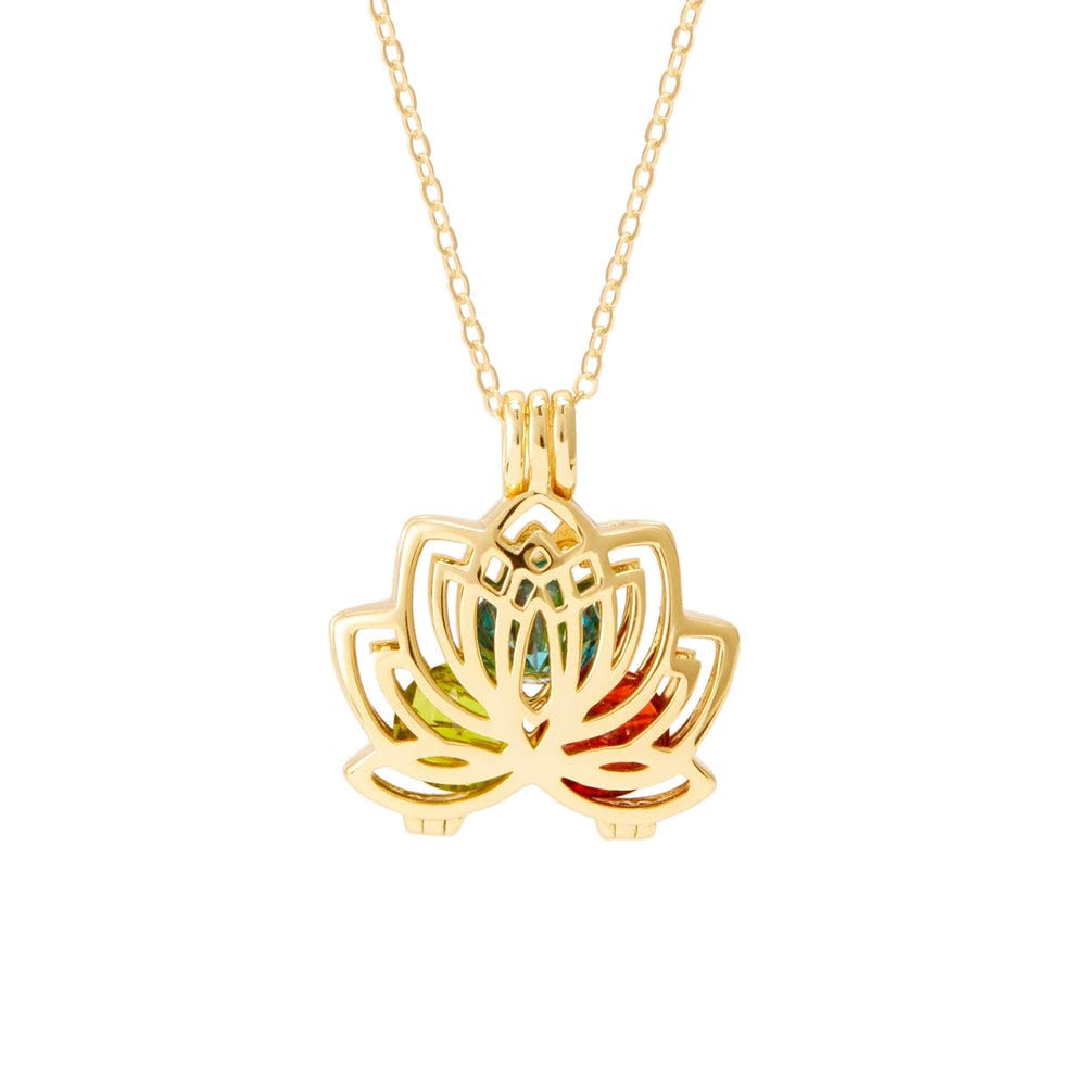 4mm Round Lotus Locket Pendant - Sterling Silver Necklace Charm for Women | Final Clearance Sale | Perfect for Valentine's Day Gifts, Anniversary Presents & Everyday Jewelry