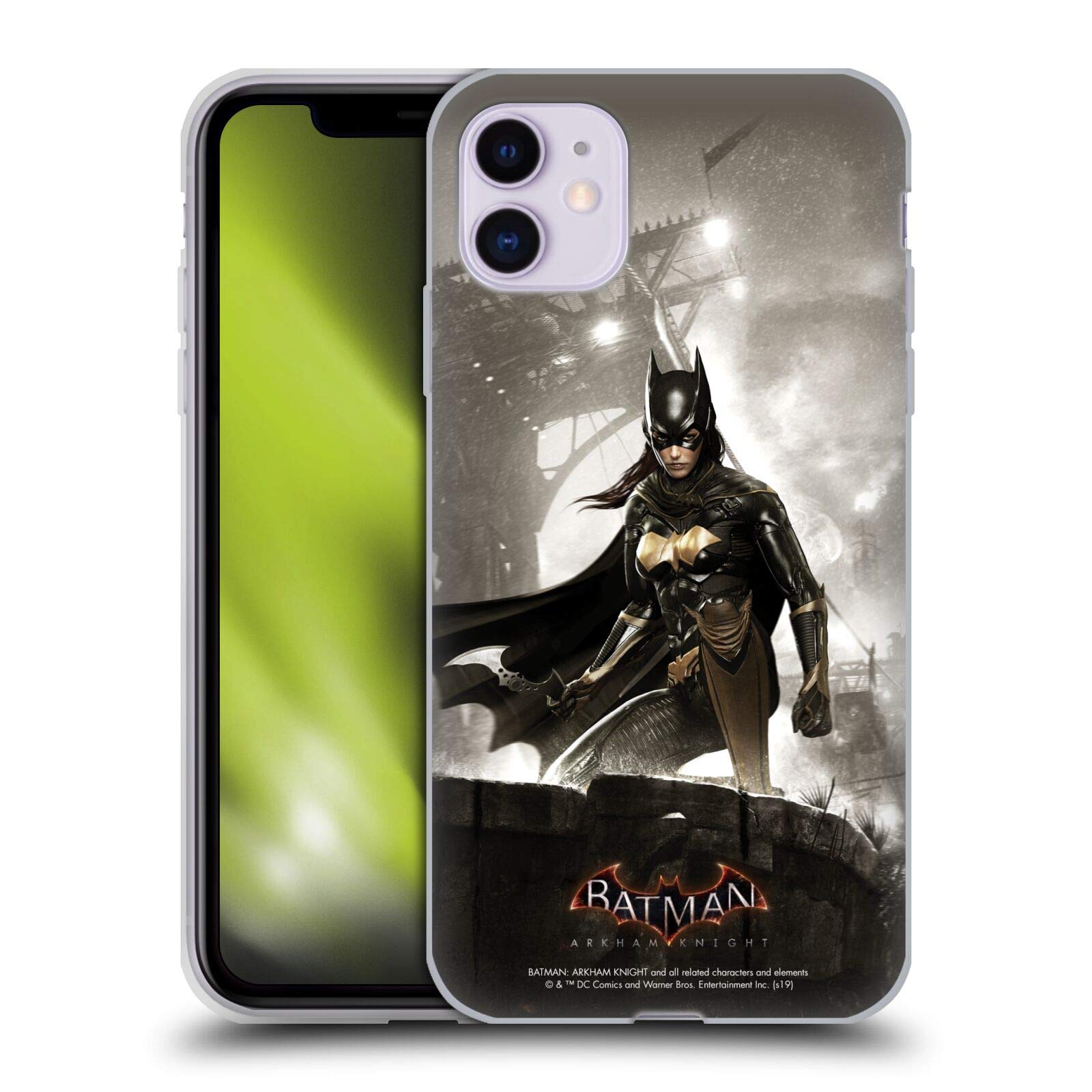 Officially Licensed Batman Arkham Knight Batgirl Soft Gel Phone Case for Apple iPhone 11 - Durable Protection with Superhero Design | Perfect for Fans, Cosplay & Everyday Use
