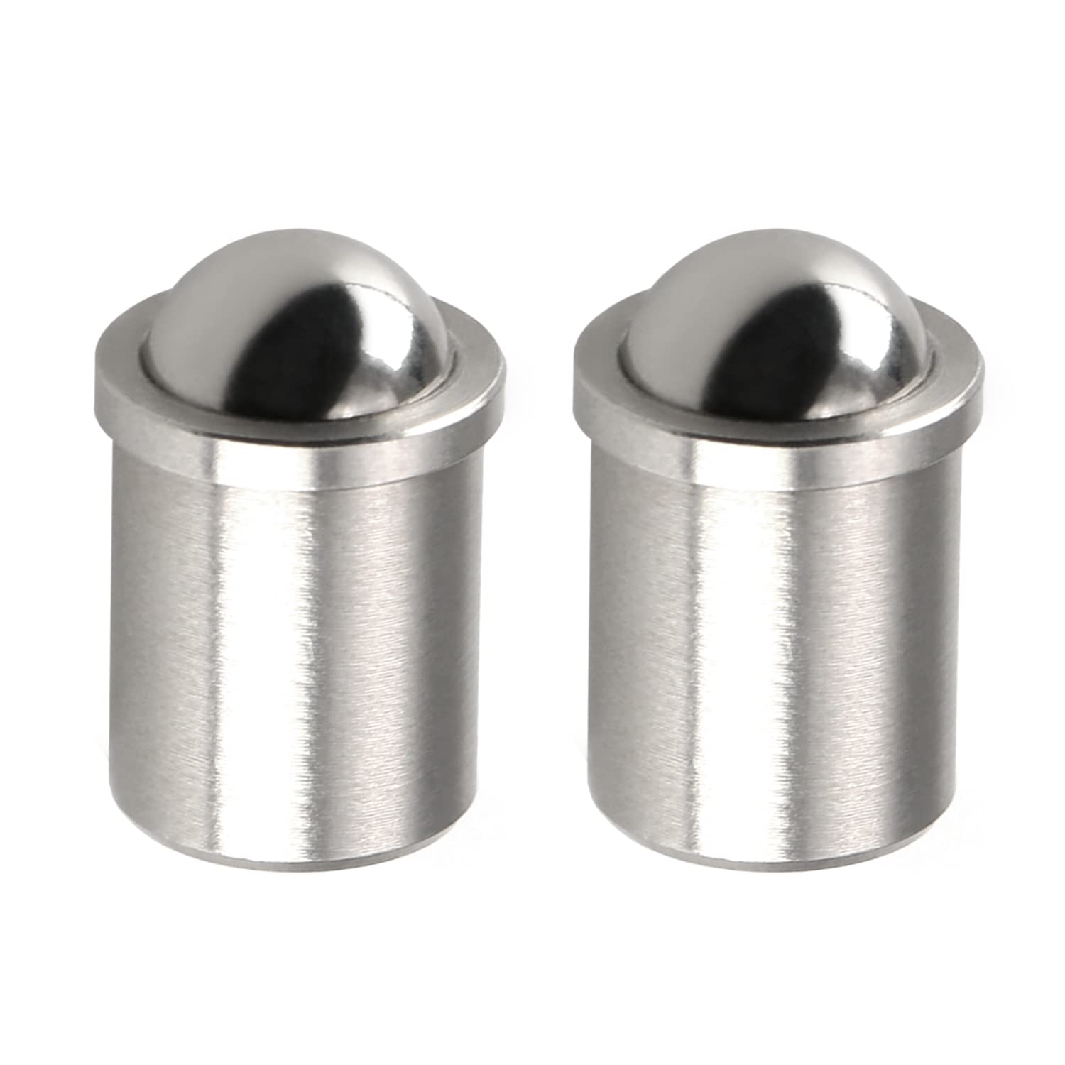 2Pcs Stainless Steel Ball Plunger Cabinet Door Latch - 0.39