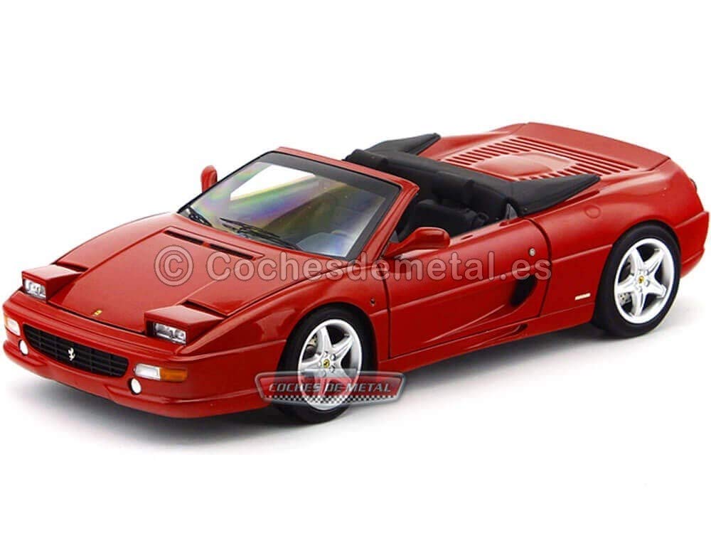 Hot Wheels Elite 1:18 Scale Die-Cast Ferrari F355 Spider Model Car - Red - Collectible Display Toy for Adults & Kids - Perfect for Home Decor, Office Display, and Car Enthusiast Collections