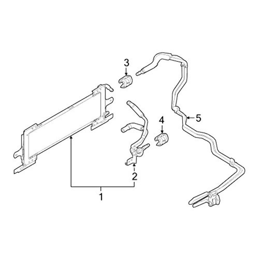 Ford BR3Z-7R081-C Automatic Transmission Oil Cooler Hose - Replacement Part for Ford Vehicles - Perfect for Transmission Maintenance & Repair