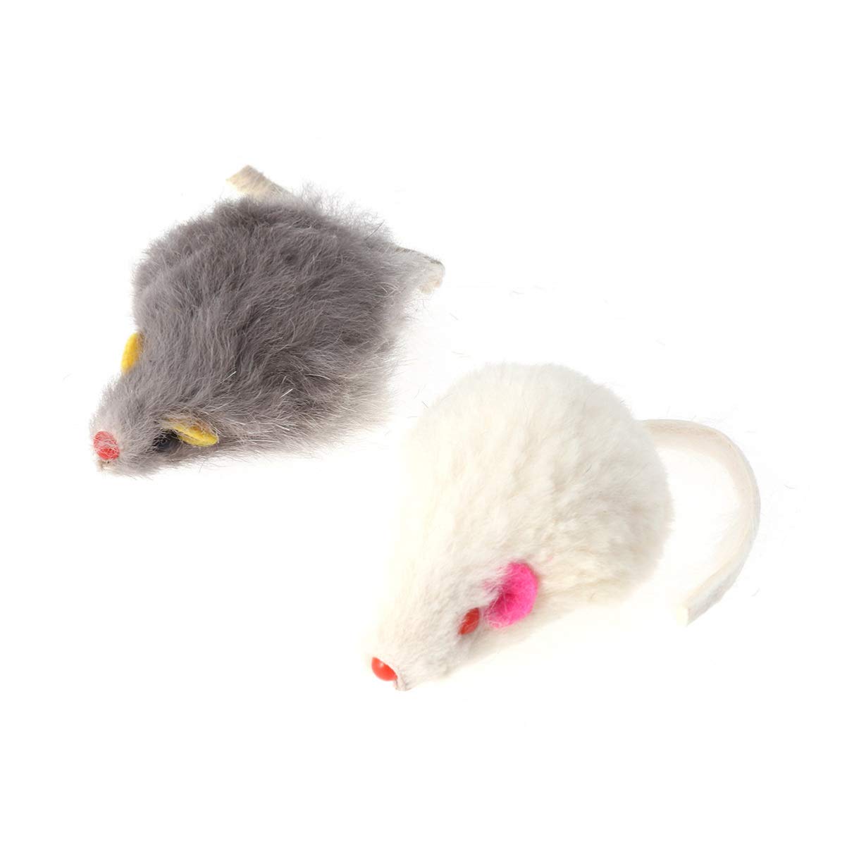 Balacoo 5-Piece Cat Toy Set - Realistic Breathing Mouse, Chew Toy, Ceramic Hamster Hide & Scratcher for Kittens & Small Pets - Perfect for Playtime, Teething & Stress Relief