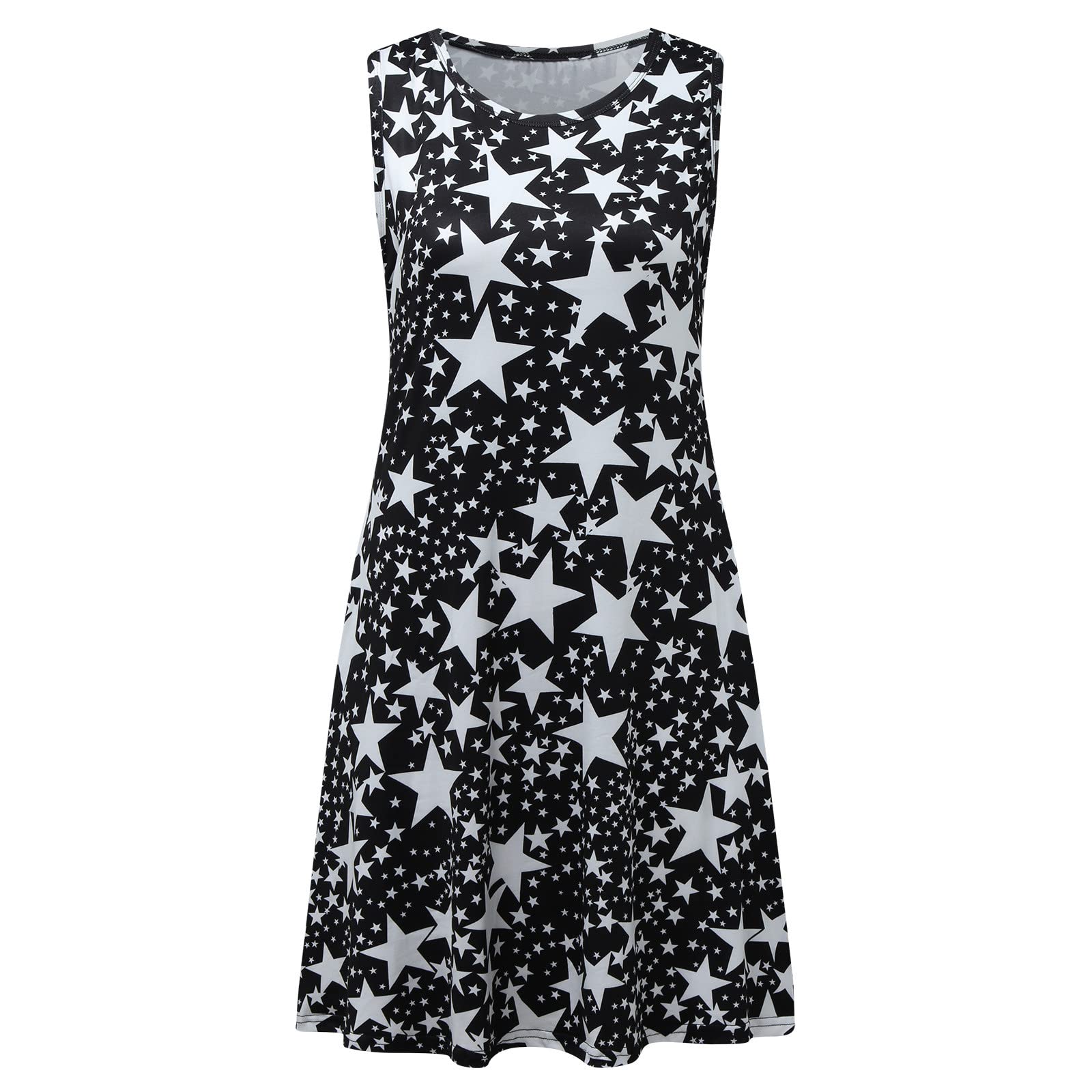 Women's Floral Printed Skater Dress - Sleeveless Casual Beach Sundress with Pockets | Perfect for Summer Outings, Vacations & Casual Wear