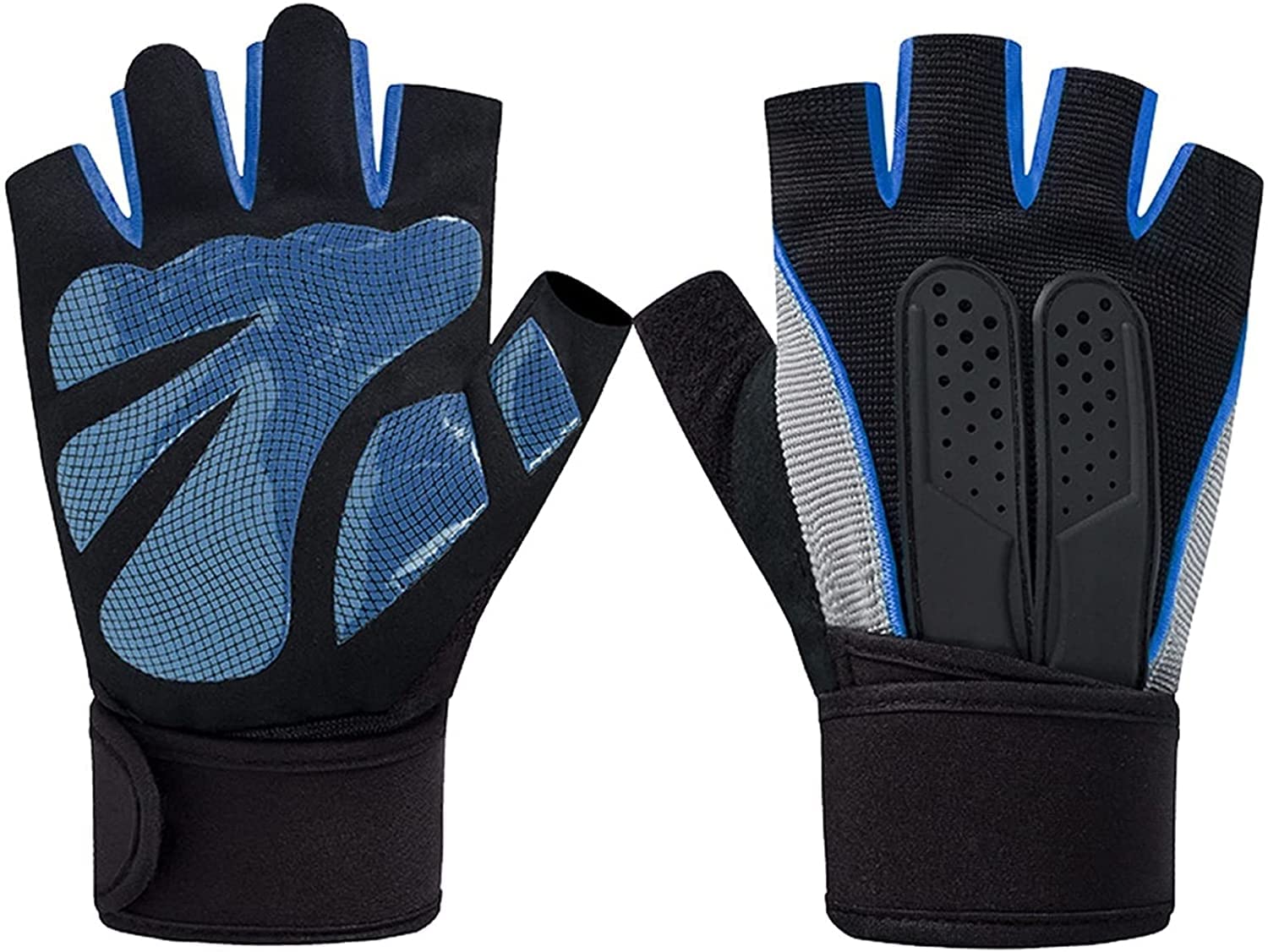 **Breathable Half Finger Cycling Gloves - Anti-Slip & Shock-Absorbing Bike Gloves for Outdoor Riding, Workout & Commuting - Perfect for Mountain Biking, Road Cycling & Fitness Training**