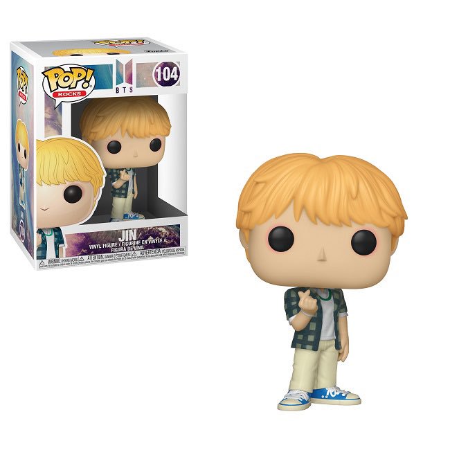 Funko Pop! BTS: Jin #104 Vinyl Figure - K-Pop Collectible for Fans, Perfect for Display & Gifting
