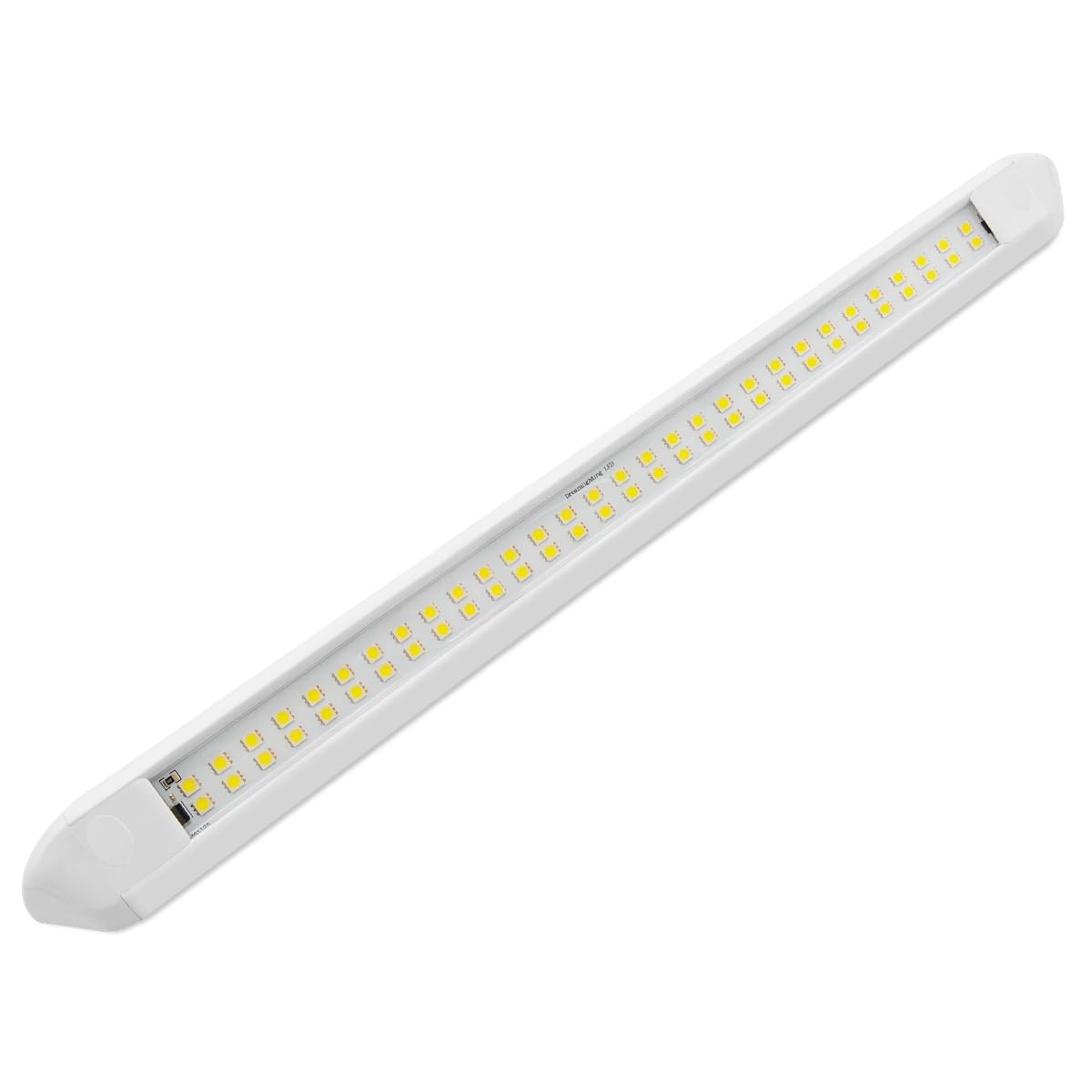 12V RV Exterior LED Porch Awning Light - 800 Lumens Cool White Trailer Utility Lighting with Durable White Shell (21.65 Inch) - Perfect for Camper, Motorhome & Travel Trailer Outdoor Illumination