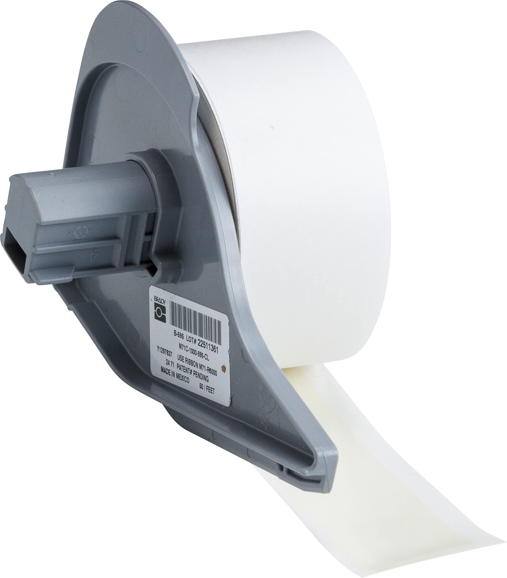 Brady M7C-1000-595-CL All Weather Permanent Adhesive Vinyl Label Tape - 1