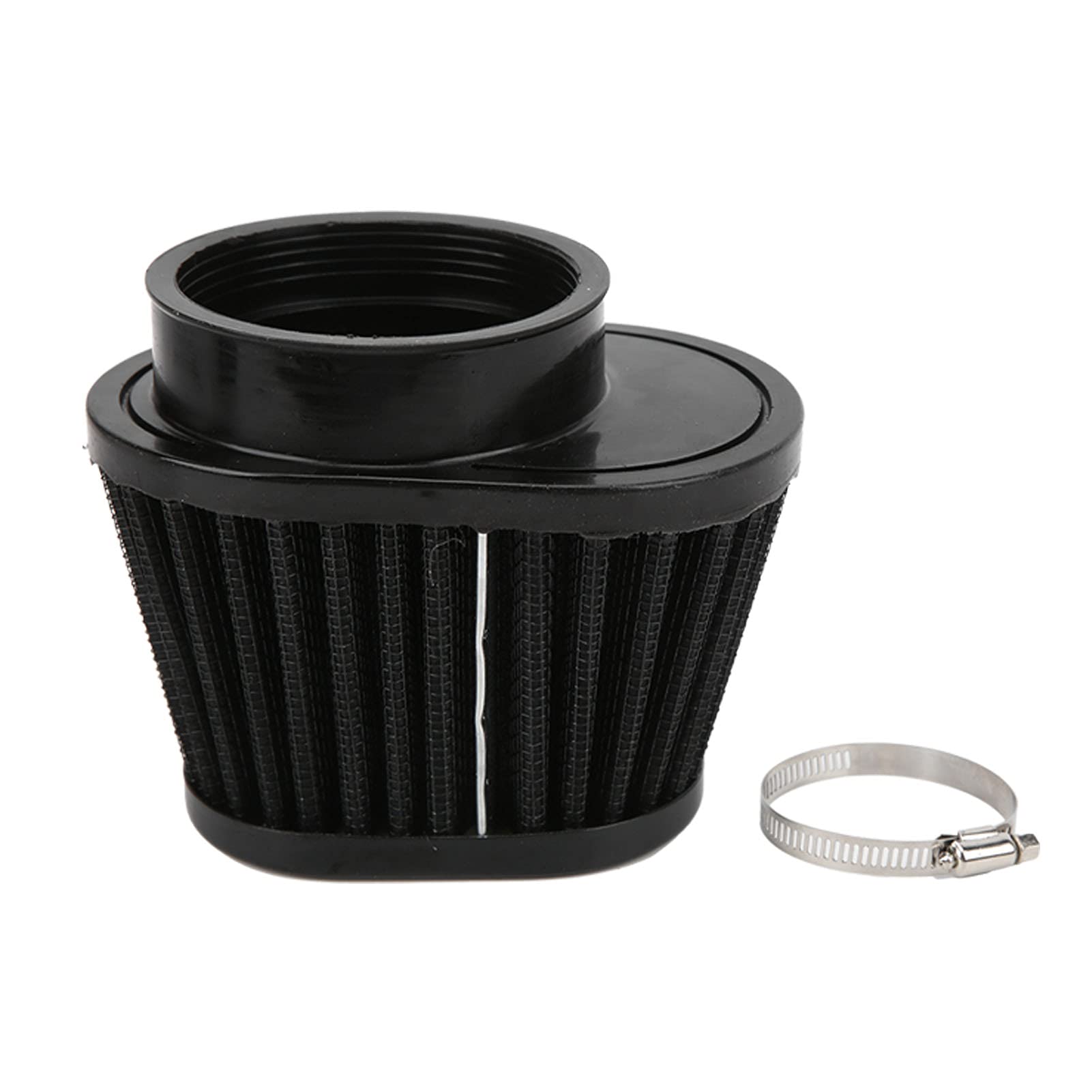 Universal Mushroom Head Motorcycle Air Filter - ABS Non-Woven Engine Air Filter Replacement (60mm) for Harley, Honda, Yamaha & More - Improves Engine Performance & Airflow