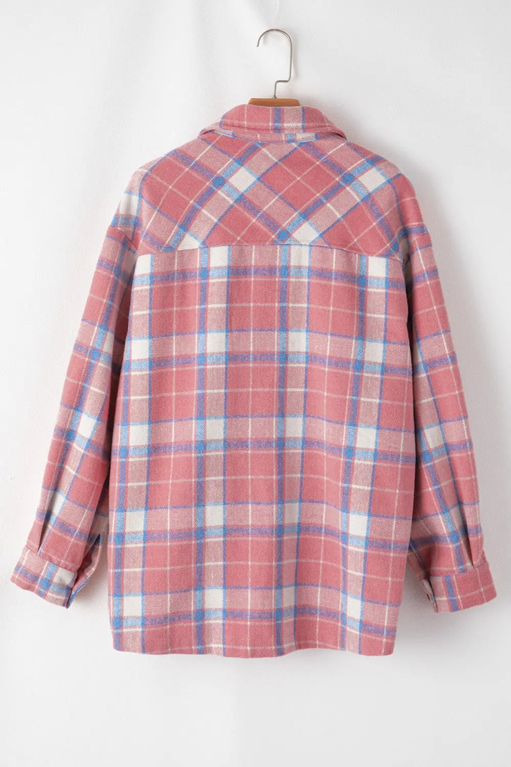 Plaid Button-Up Long Sleeve Shacket for Men - Stylish Flannel Shirt Jacket for Fall & Winter - Perfect for Outdoor Activities, Camping and Casual Wear