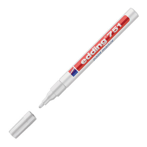 edding 751 Paint Marker Pen - Permanent Oil-Based Paint Pen for Metal, Glass, Plastic & Wood - Ideal for DIY Crafts, Signage & Industrial Marking