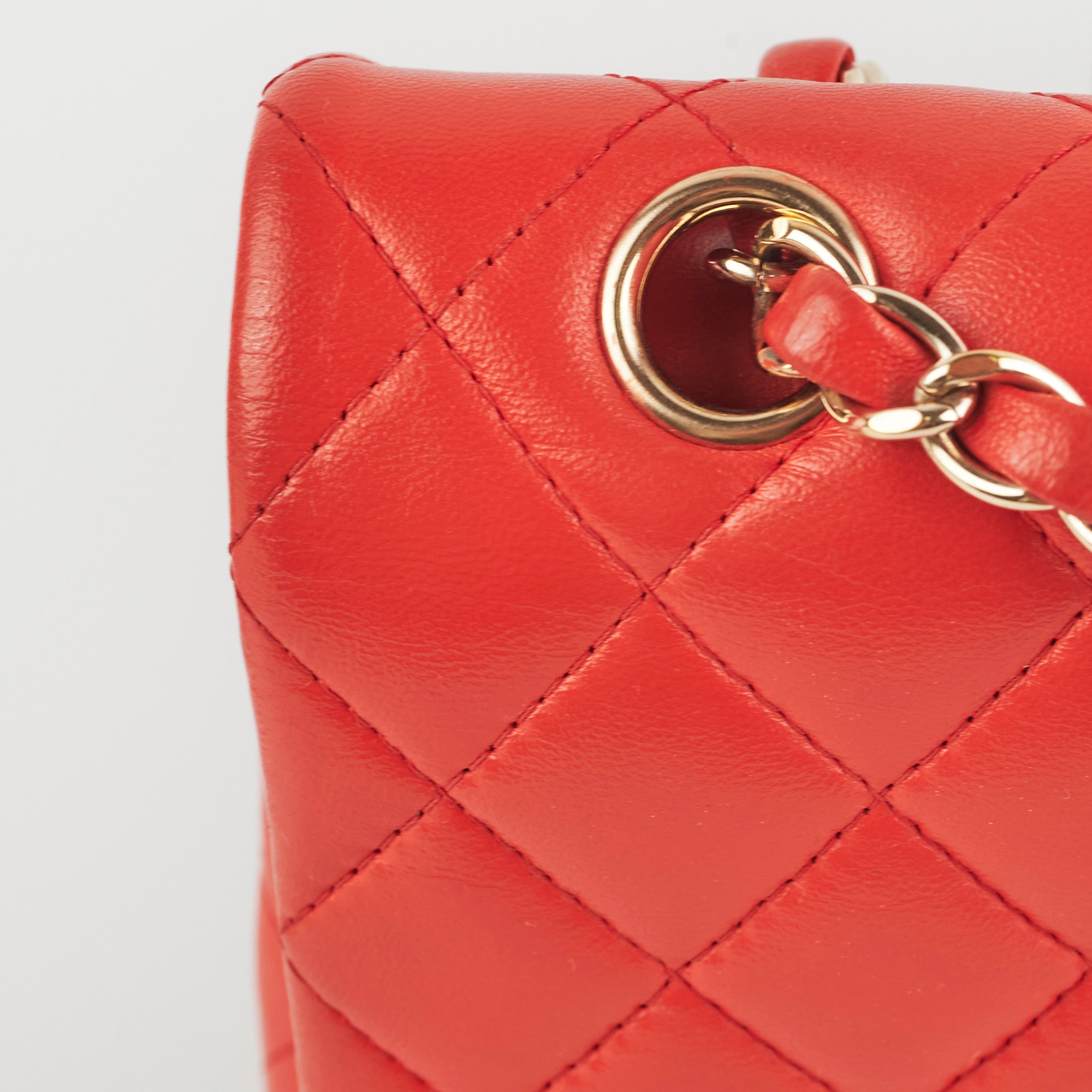 Chanel Medium/Large Classic Double Flap Bag in Red | Luxury Designer Handbag for Women | Perfect for Parties, Weddings & Everyday Elegance