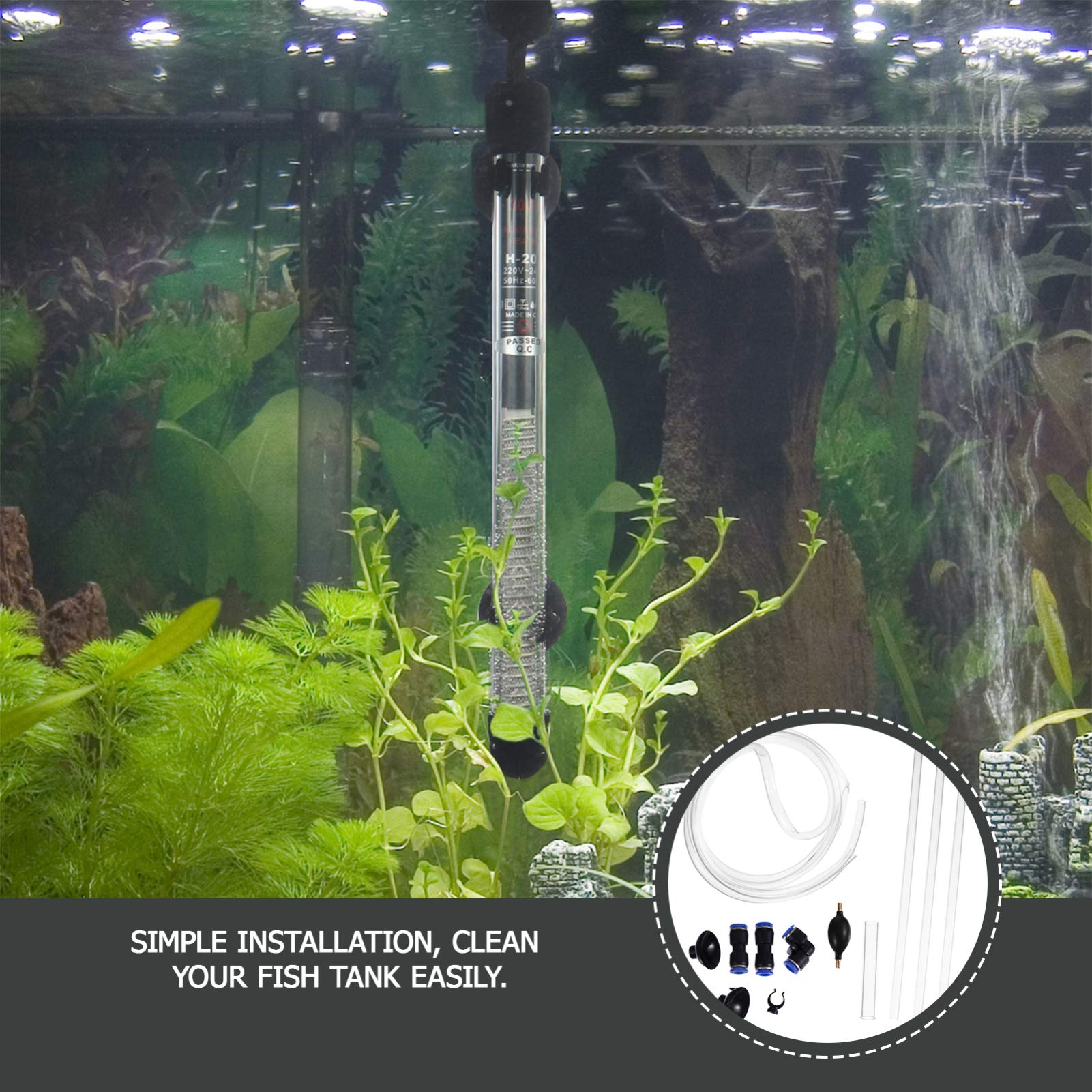 Balacoo Aquarium Gravel Cleaner & Water Changer Siphon - Fish Tank Cleaning Tool for Sand, Gravel & Pond Maintenance | Perfect for Freshwater & Saltwater Tanks