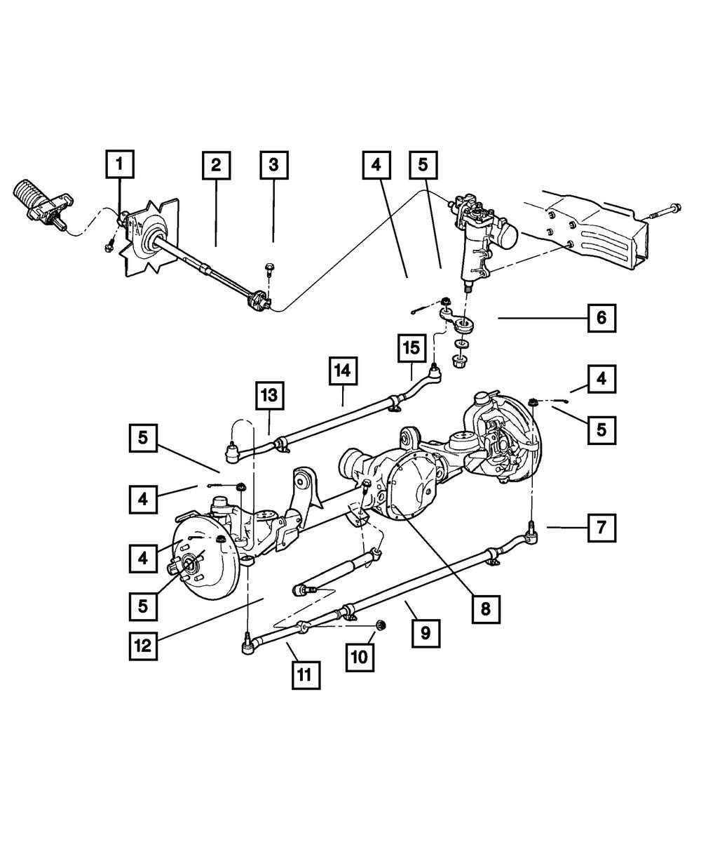 Mopar 5208 8511 Steering Drag Link Replacement - Heavy Duty Suspension Part for Jeep Wrangler & Cherokee - Off-Road & Daily Driving Use