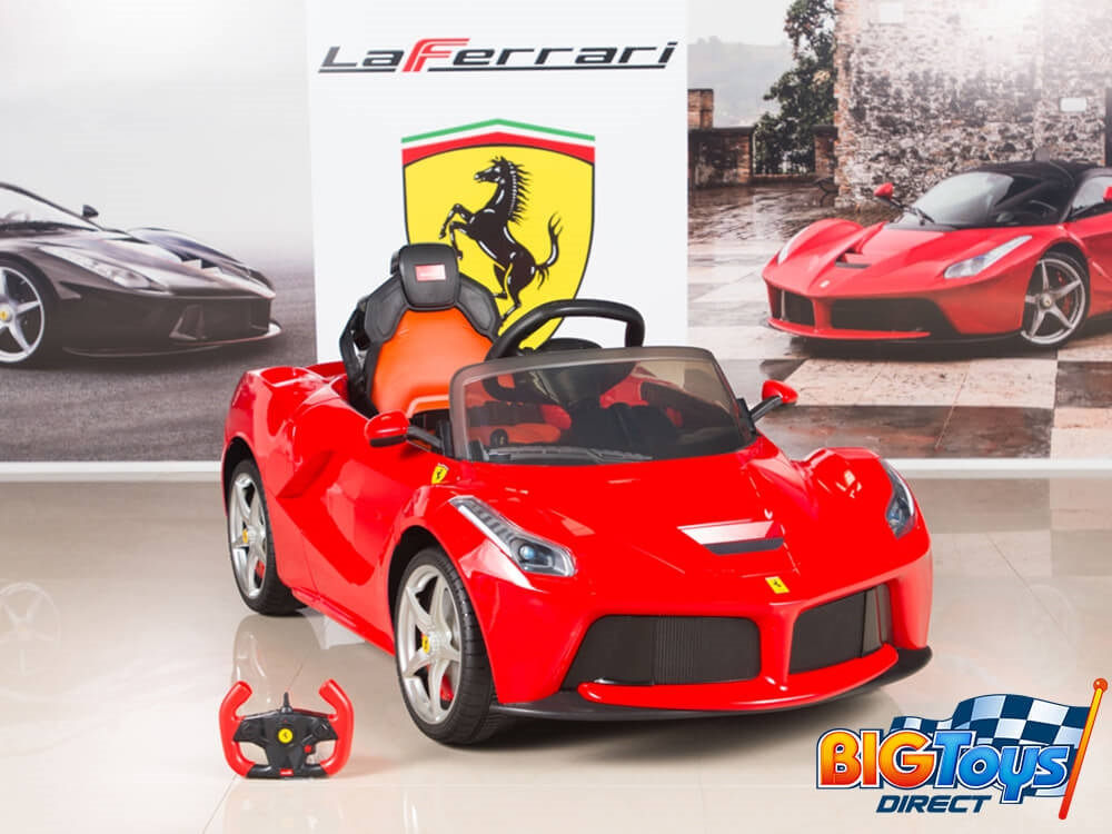Ferrari LaFerrari 12V Kids Electric Ride-On Car with MP3 Player & Parent Remote Control - Red Sports Car Toy for Boys & Girls | Birthday Gift, Outdoor Play, Backyard Fun