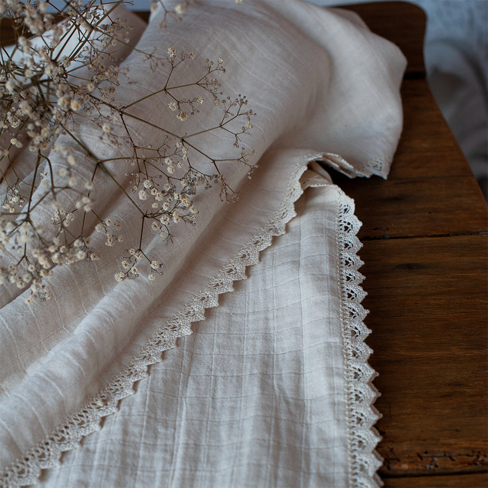Elegant Pointelle Lace Tablecloth - Round or Rectangular Wedding Dining Decor - Perfect for Bridal Showers, Anniversary Dinners & Formal Events