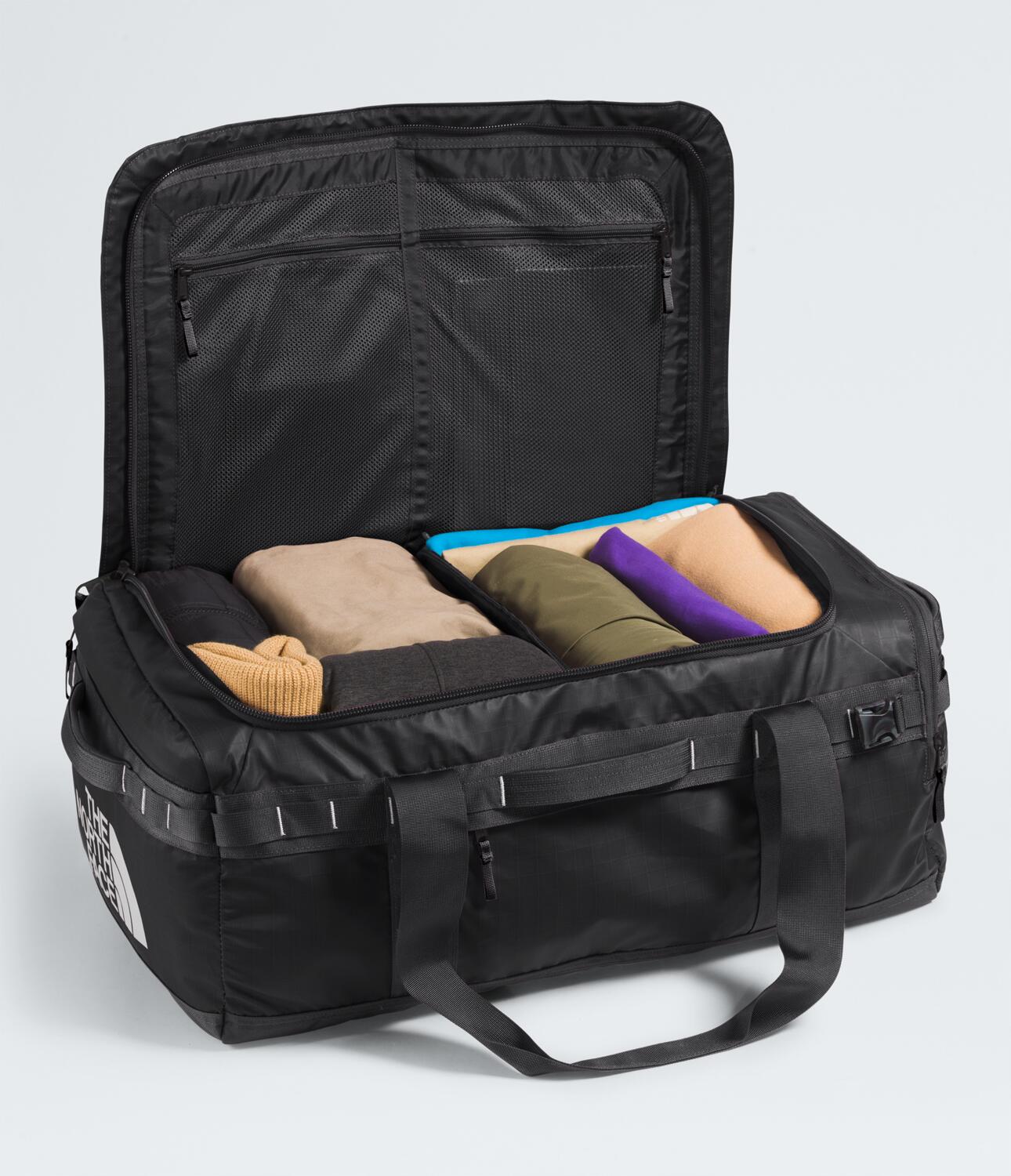 Base Camp Voyager Duffel 62L - Durable Travel Duffel Bag for Camping, Hiking & Outdoor Adventures - NF0A52S3 Past Season - Perfect for Weekend Getaways & Gear Storage